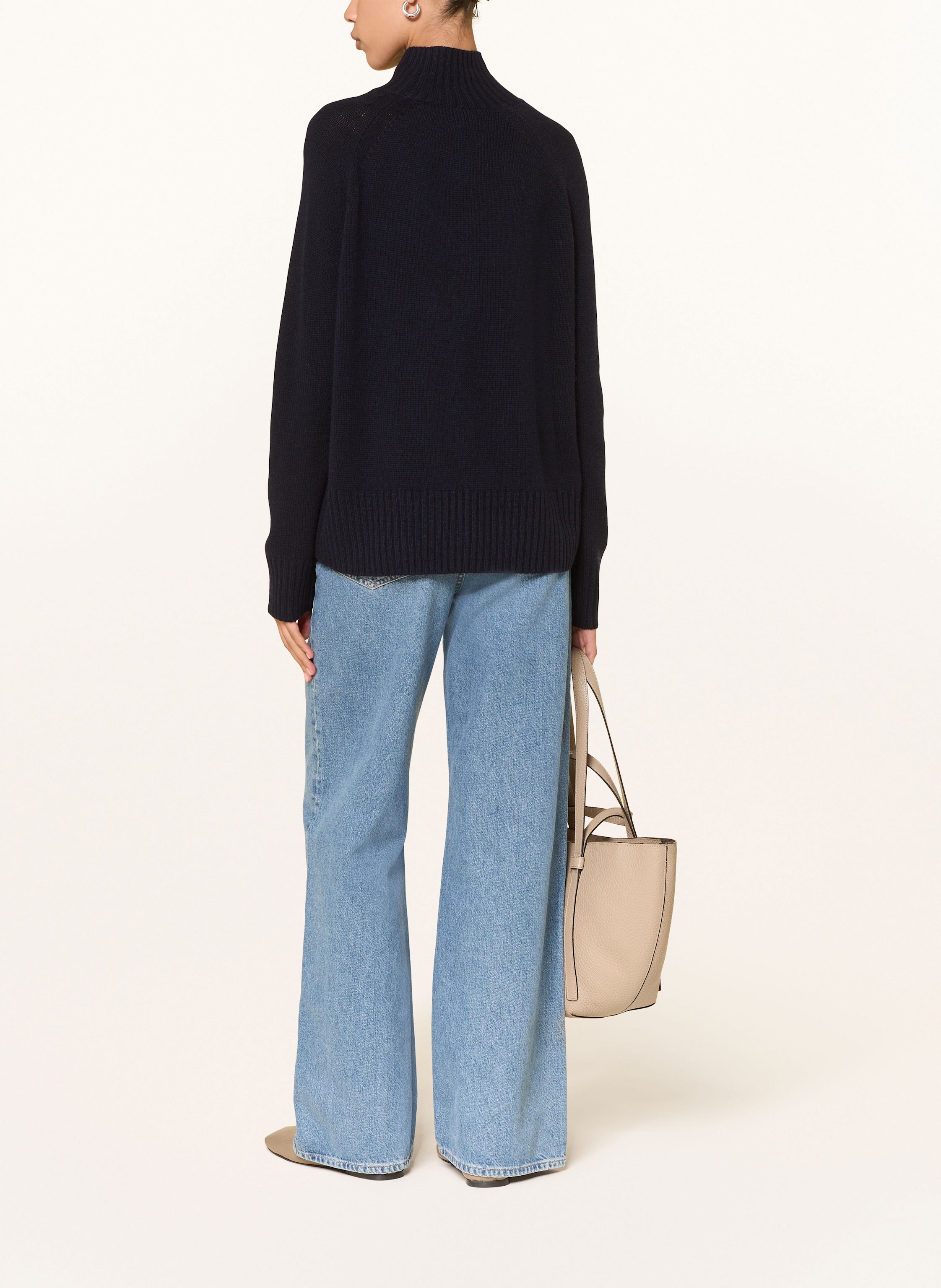 Rollkragenpullover mit Cashmere