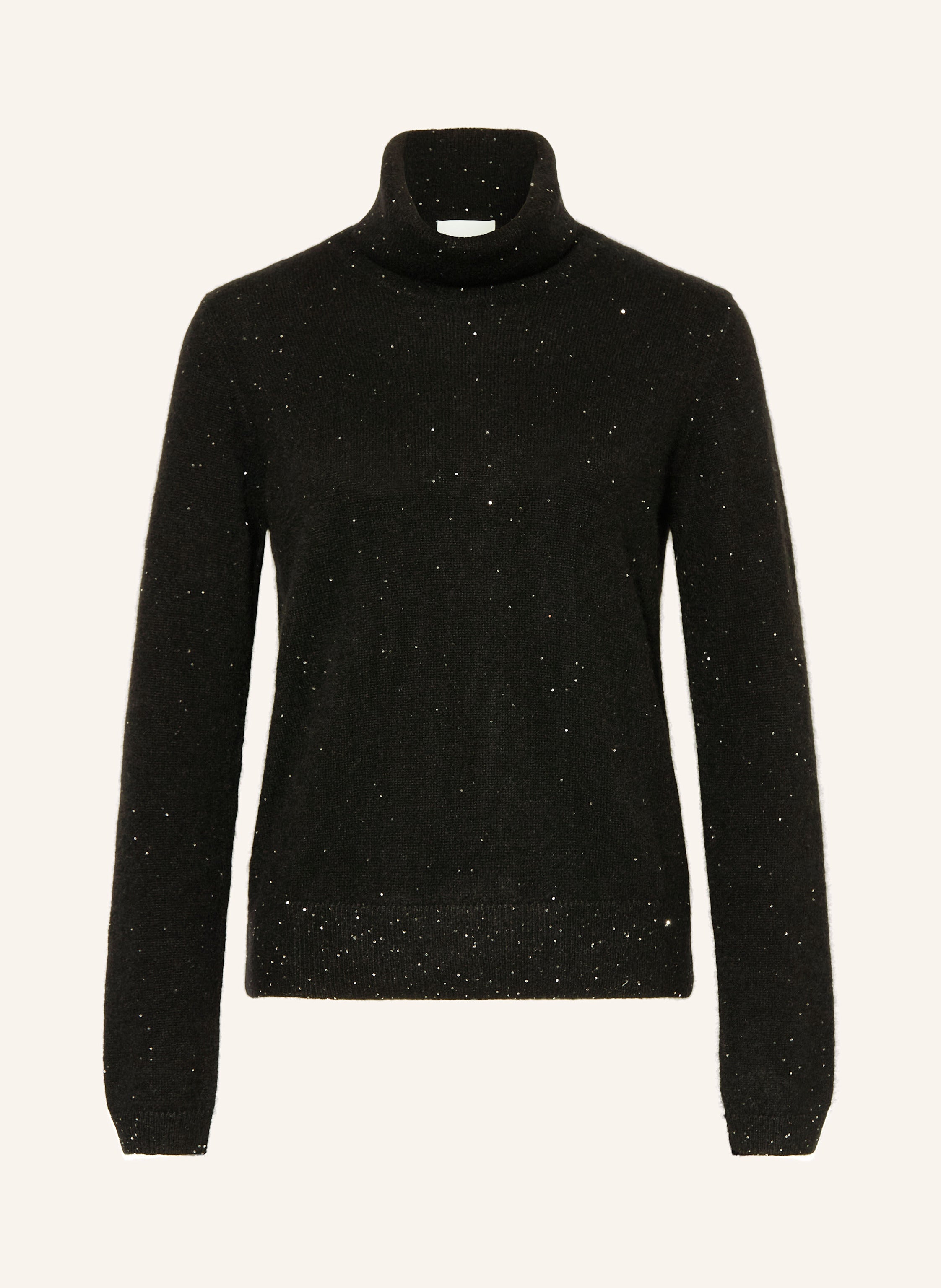 Rollkragenpullover mit Cashmere und Seide