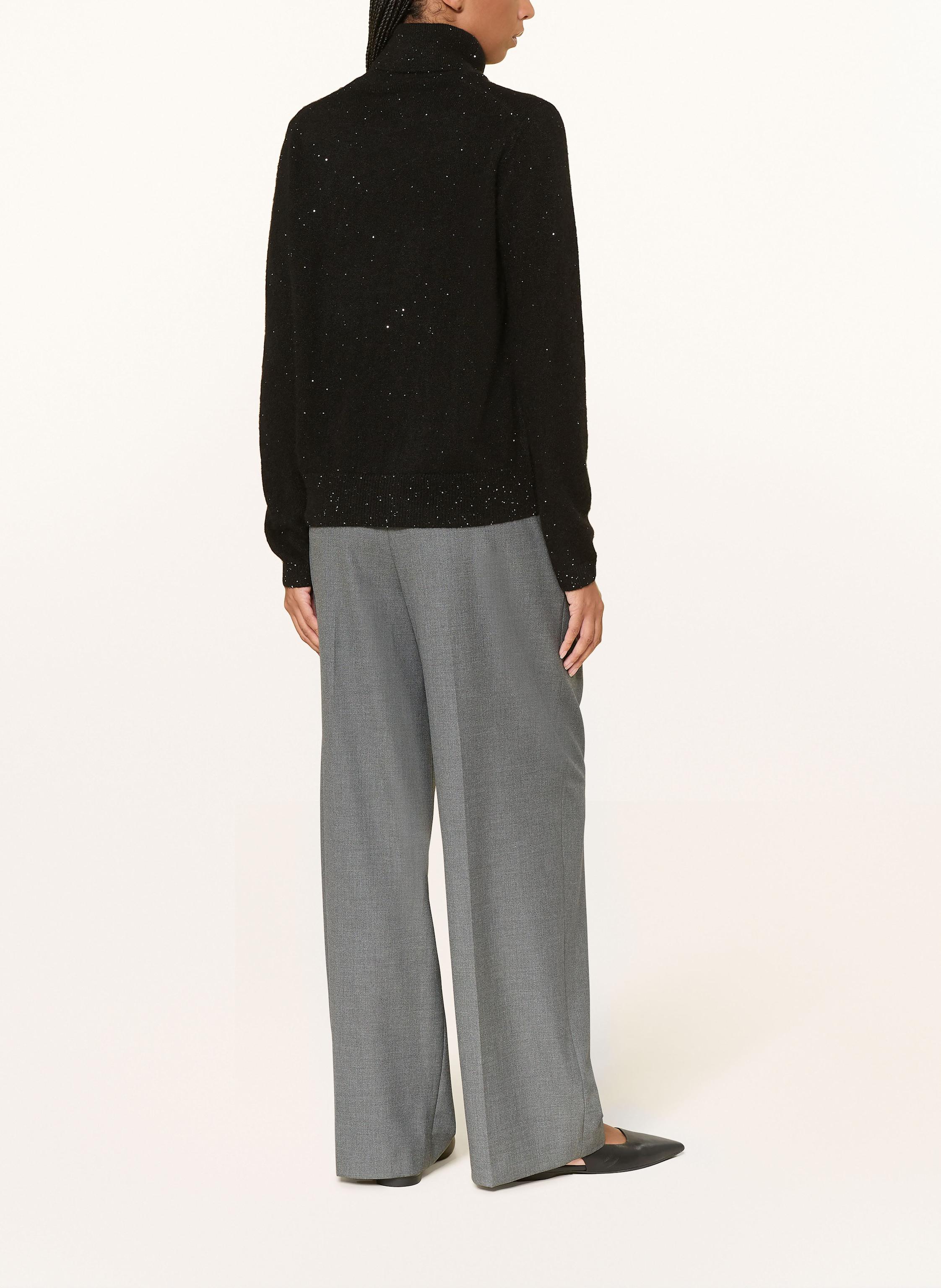 Rollkragenpullover mit Cashmere und Seide