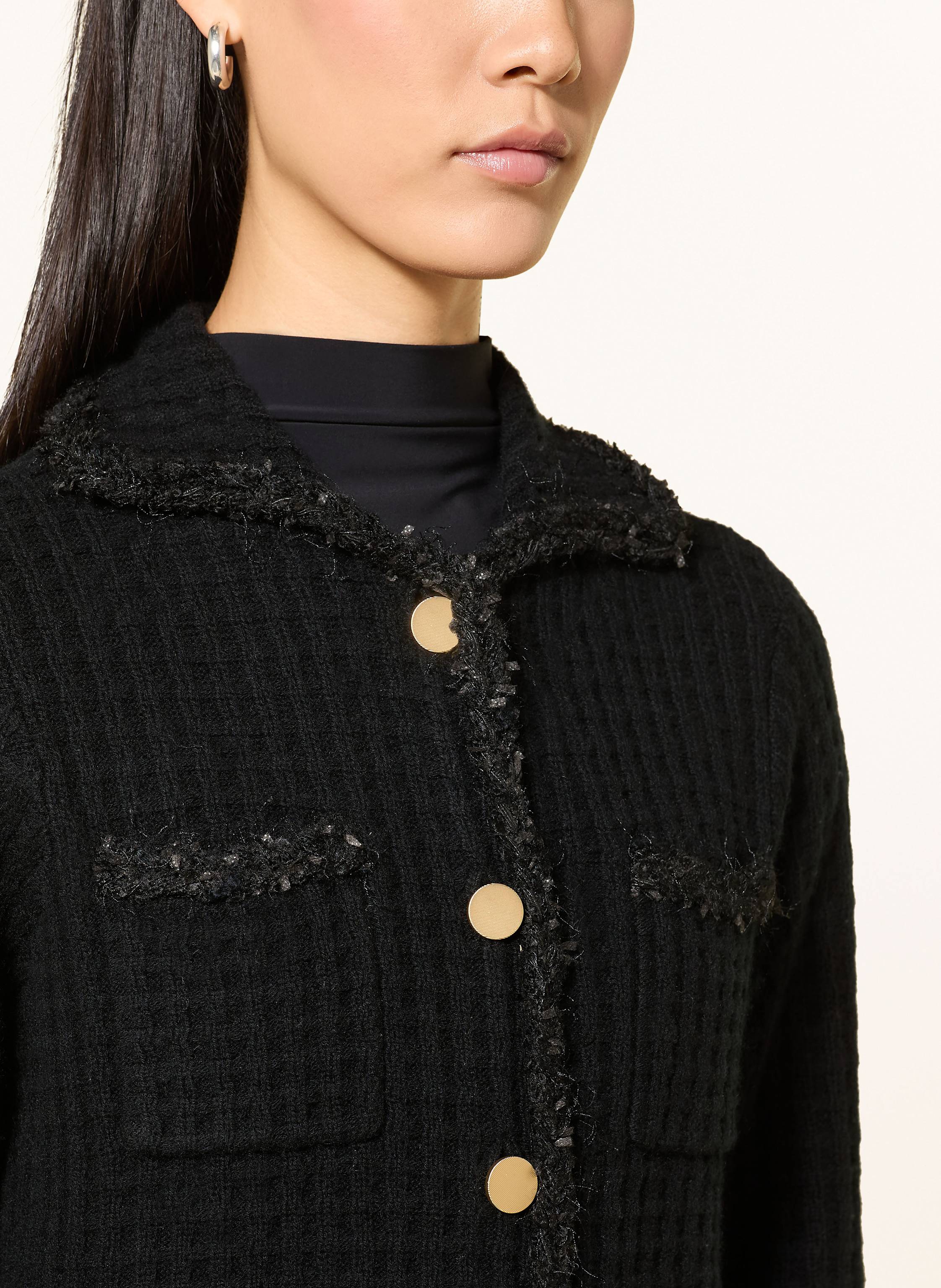 Tweed-Kastenjacke aus Cashmere