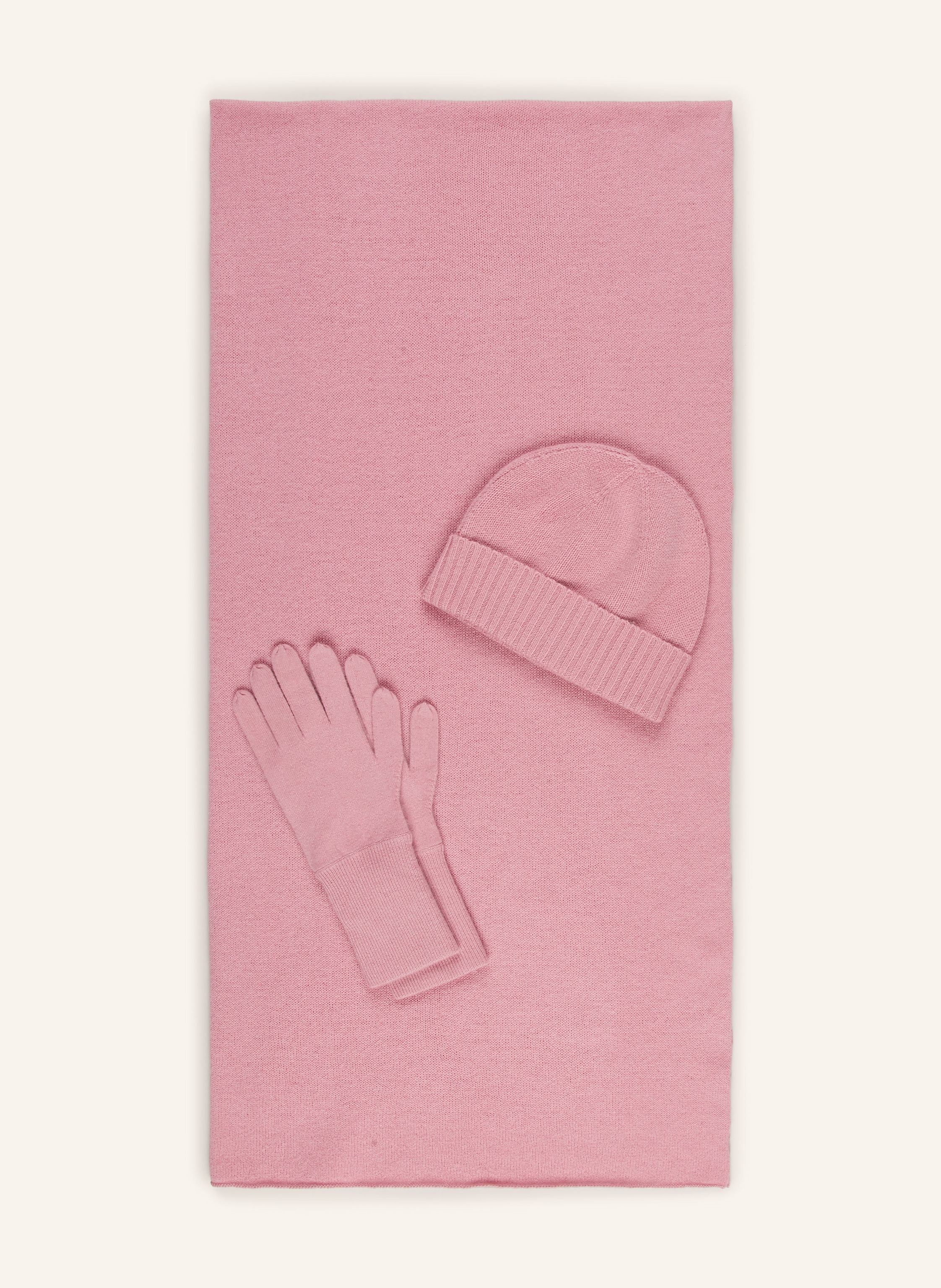 Set: Schal, Mütze und Handschuhe