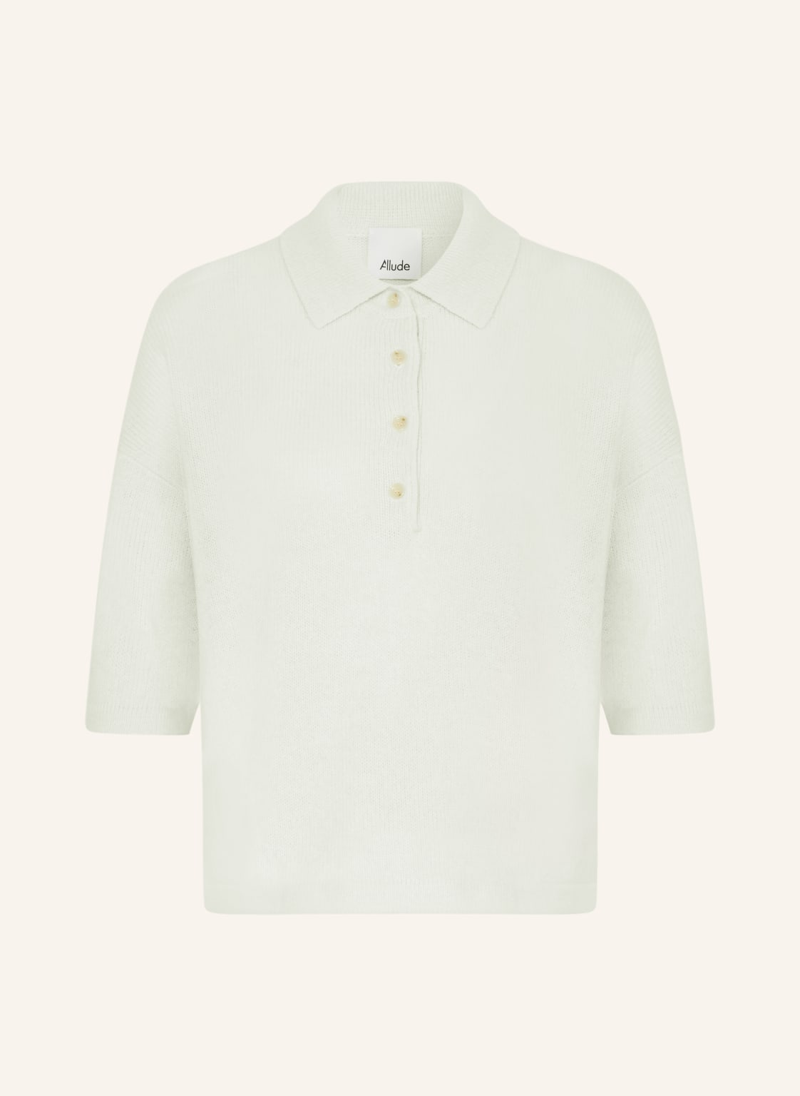 Strick-Poloshirt aus Cashmere