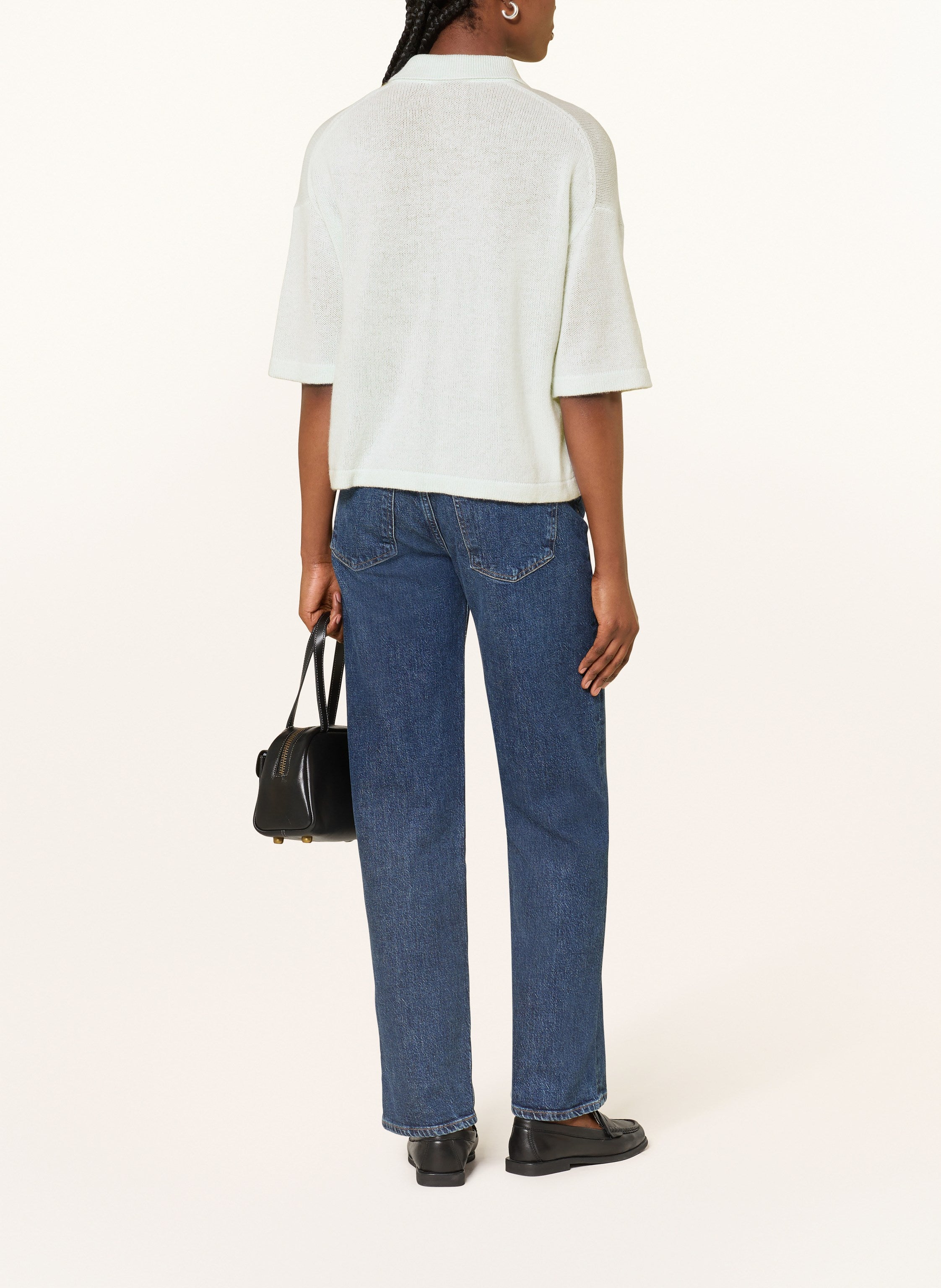 Strick-Poloshirt aus Cashmere