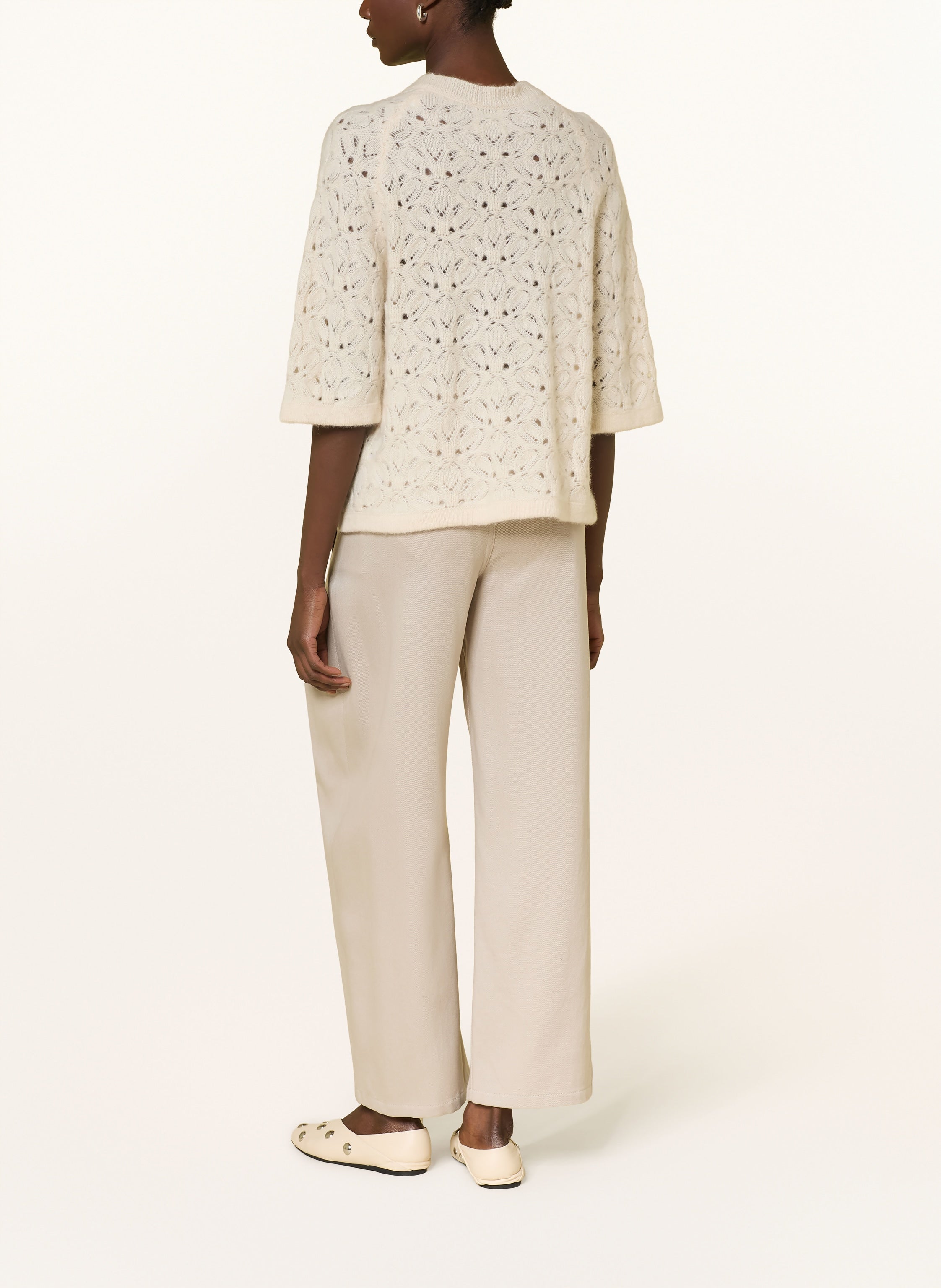 Cashmere-Pullover mit 3/4-Arm