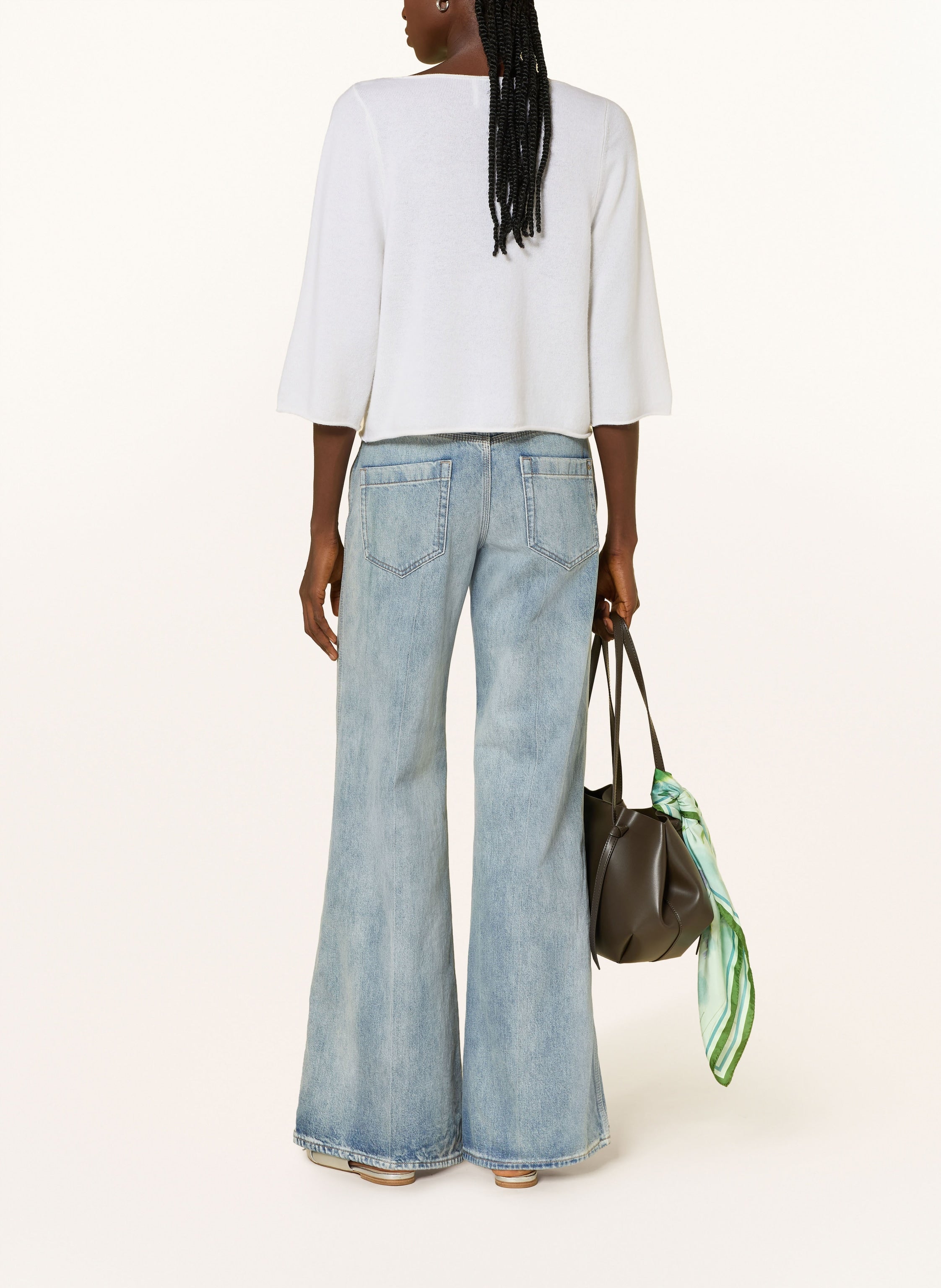 Cashmere-Pullover mit 3/4-Arm