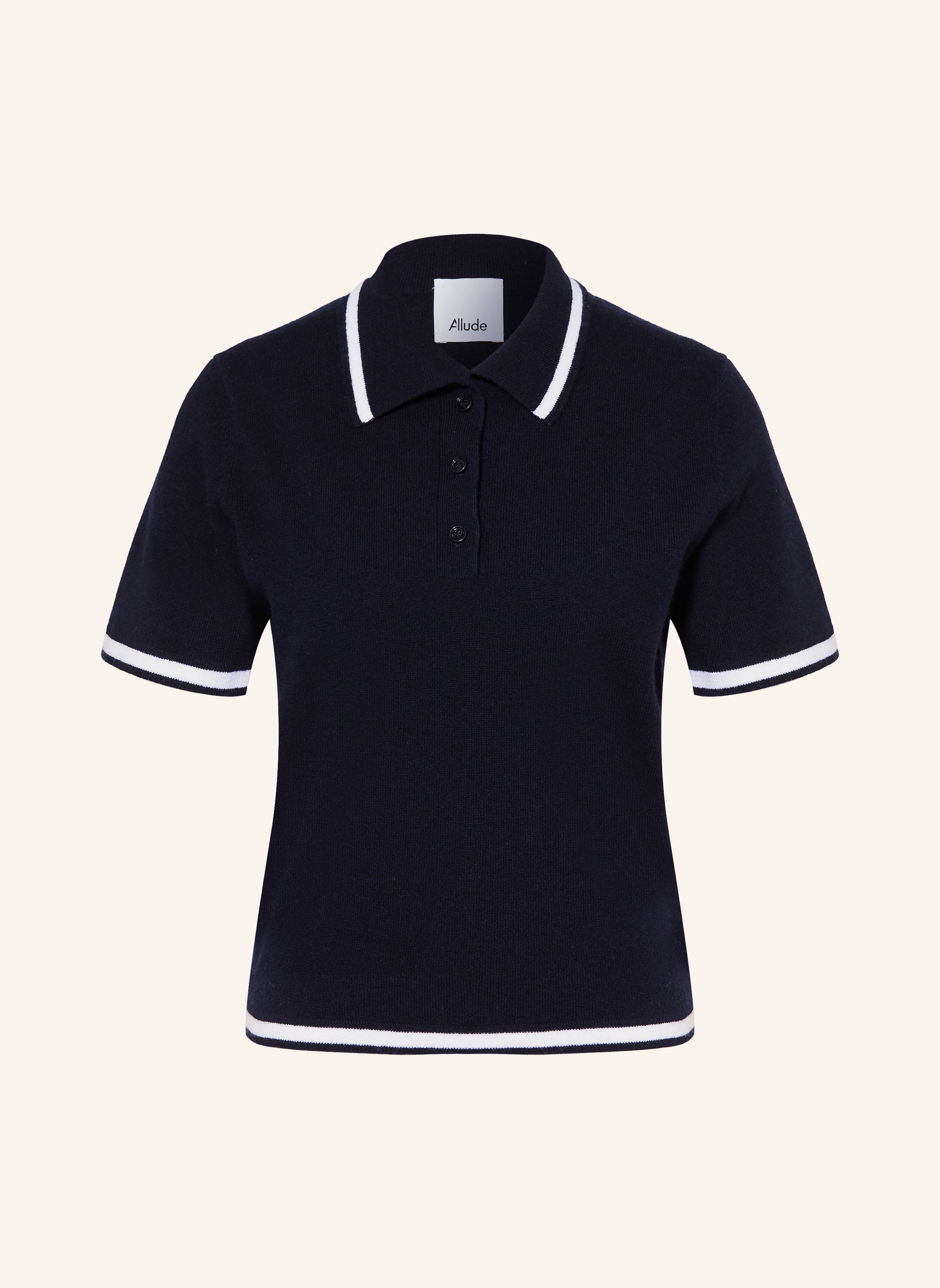 Strick-Poloshirt aus Cashmere