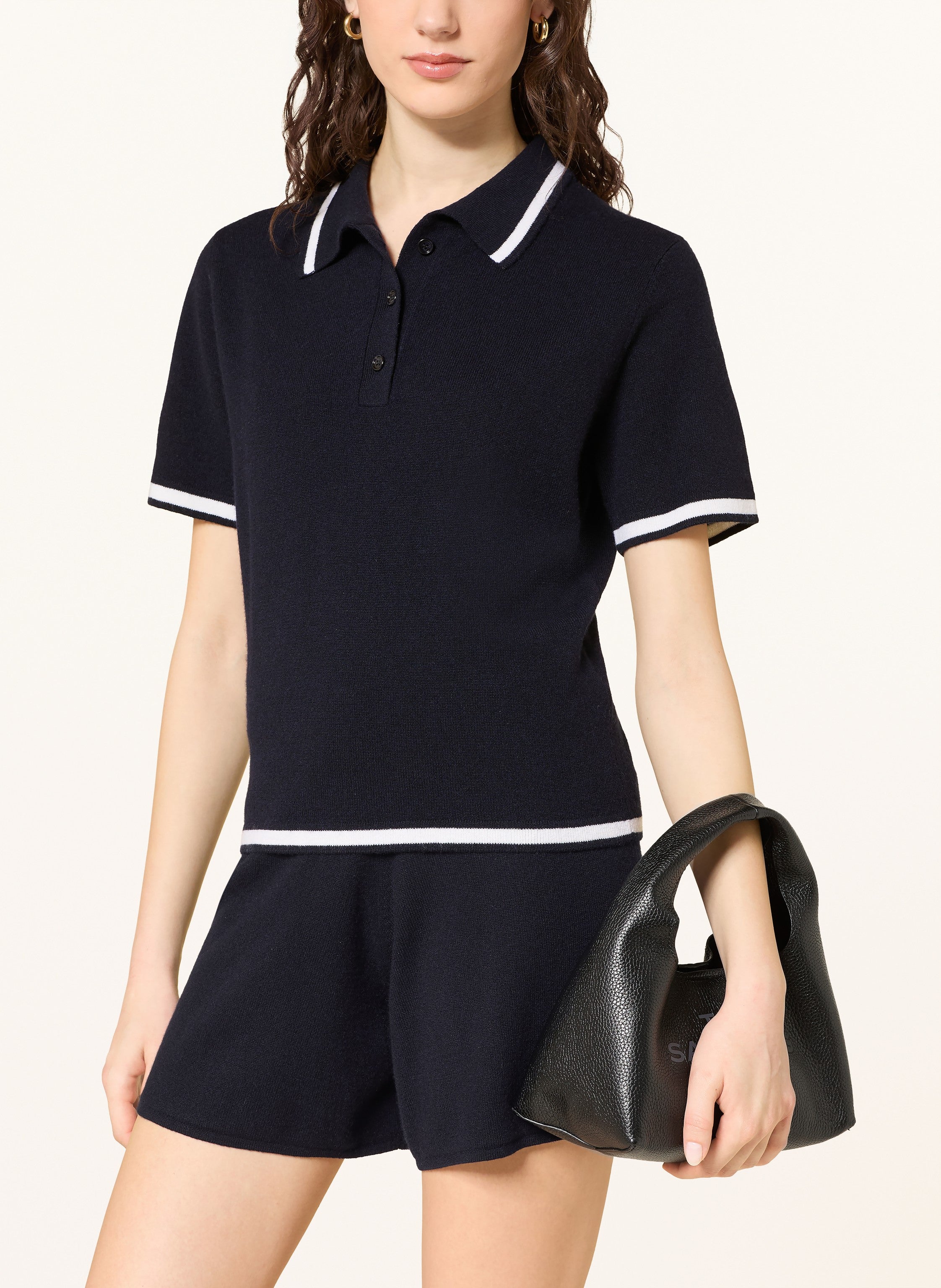 Strick-Poloshirt aus Cashmere