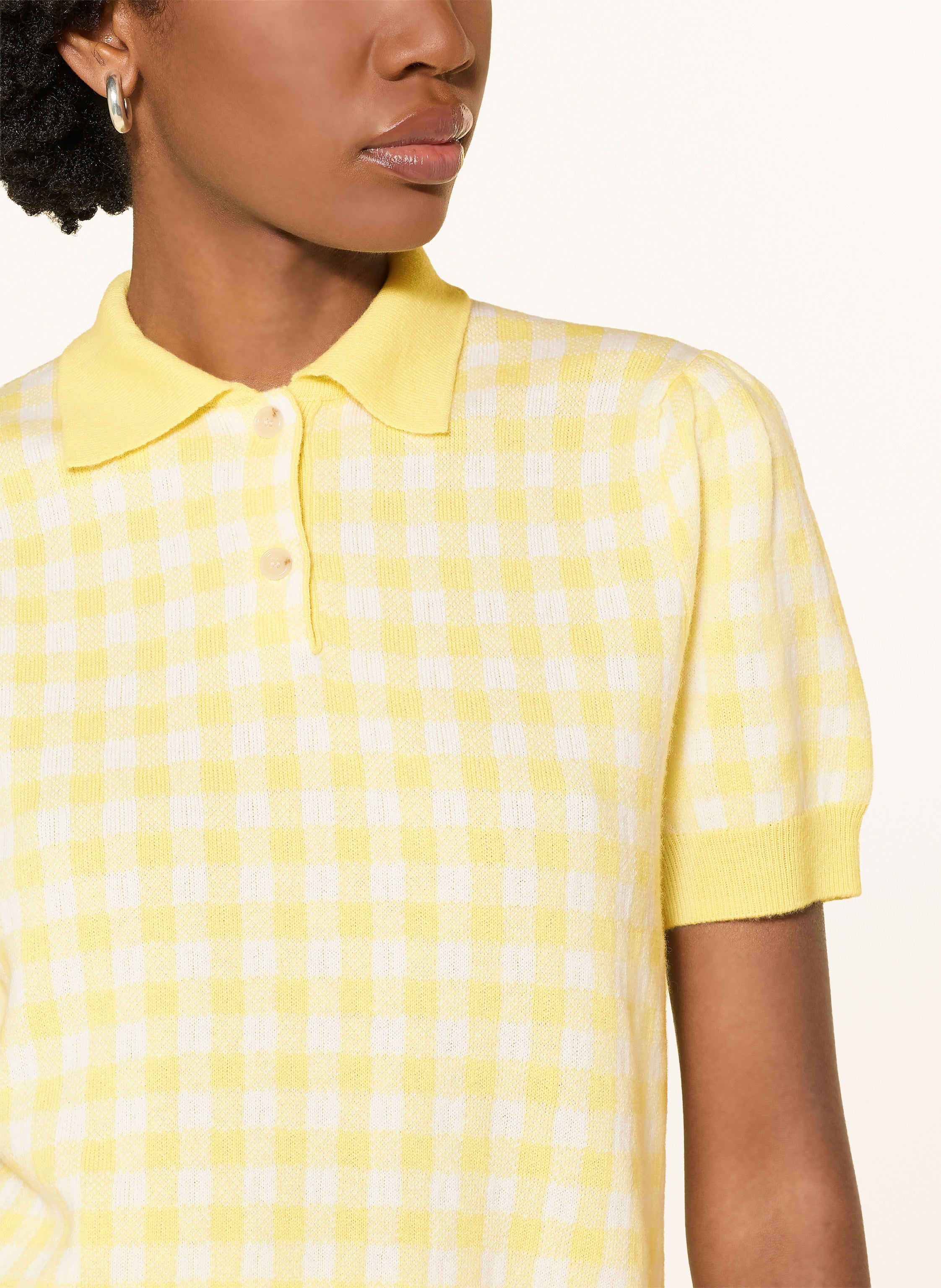 Strick-Poloshirt mit Cashmere