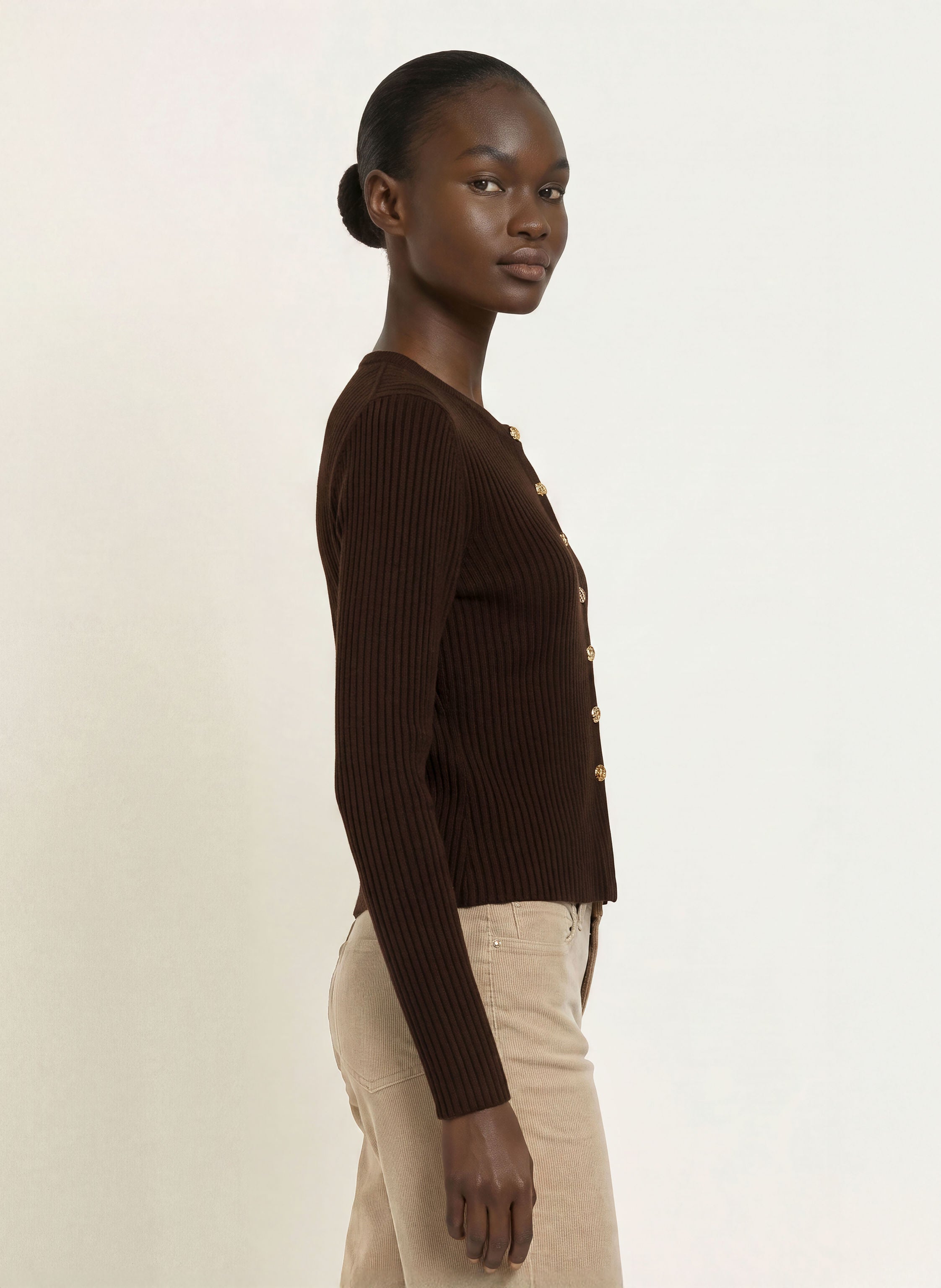 Strickjacke mit Cashmere