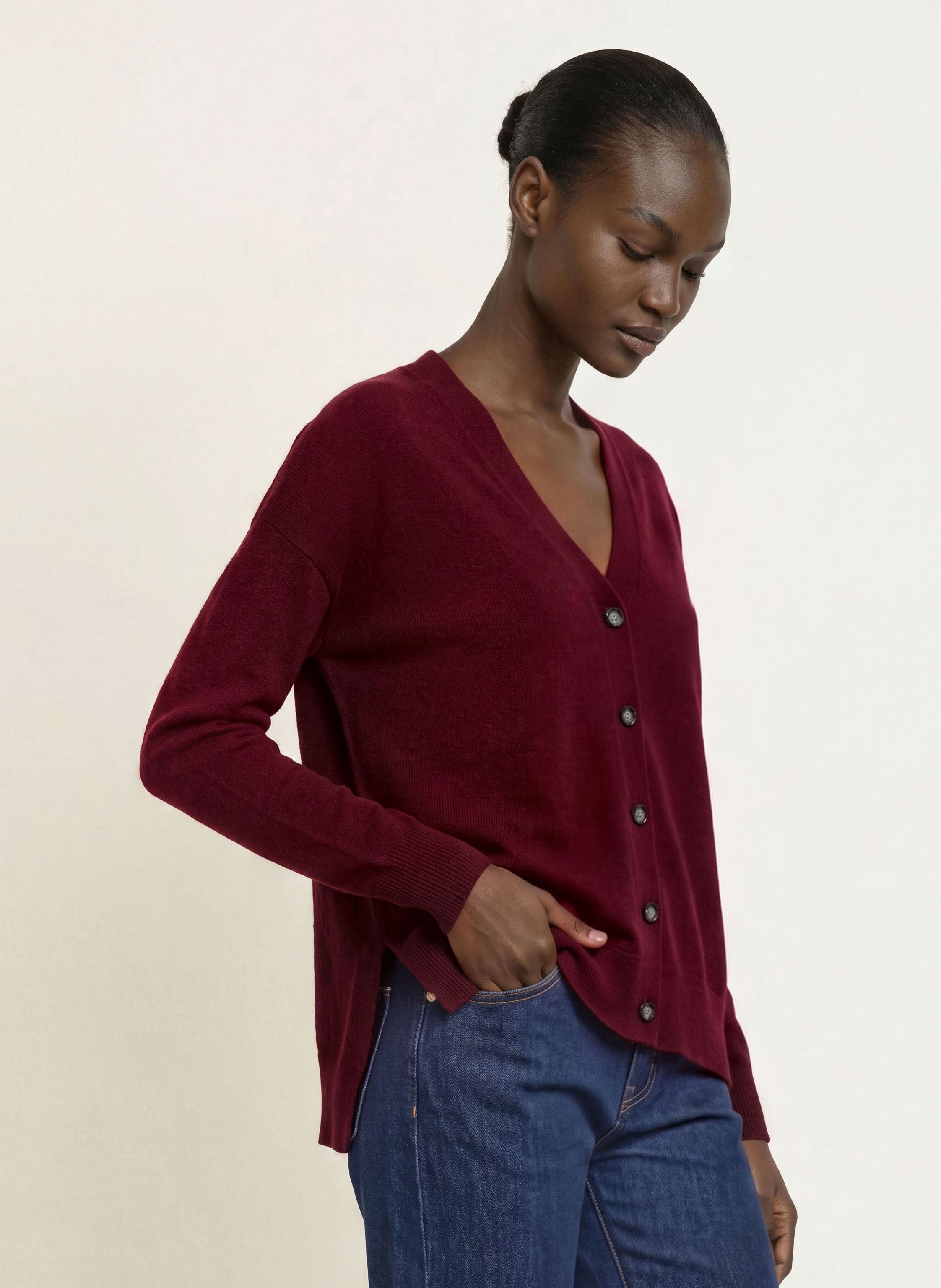 Oversized-Strickjacke aus Cashmere