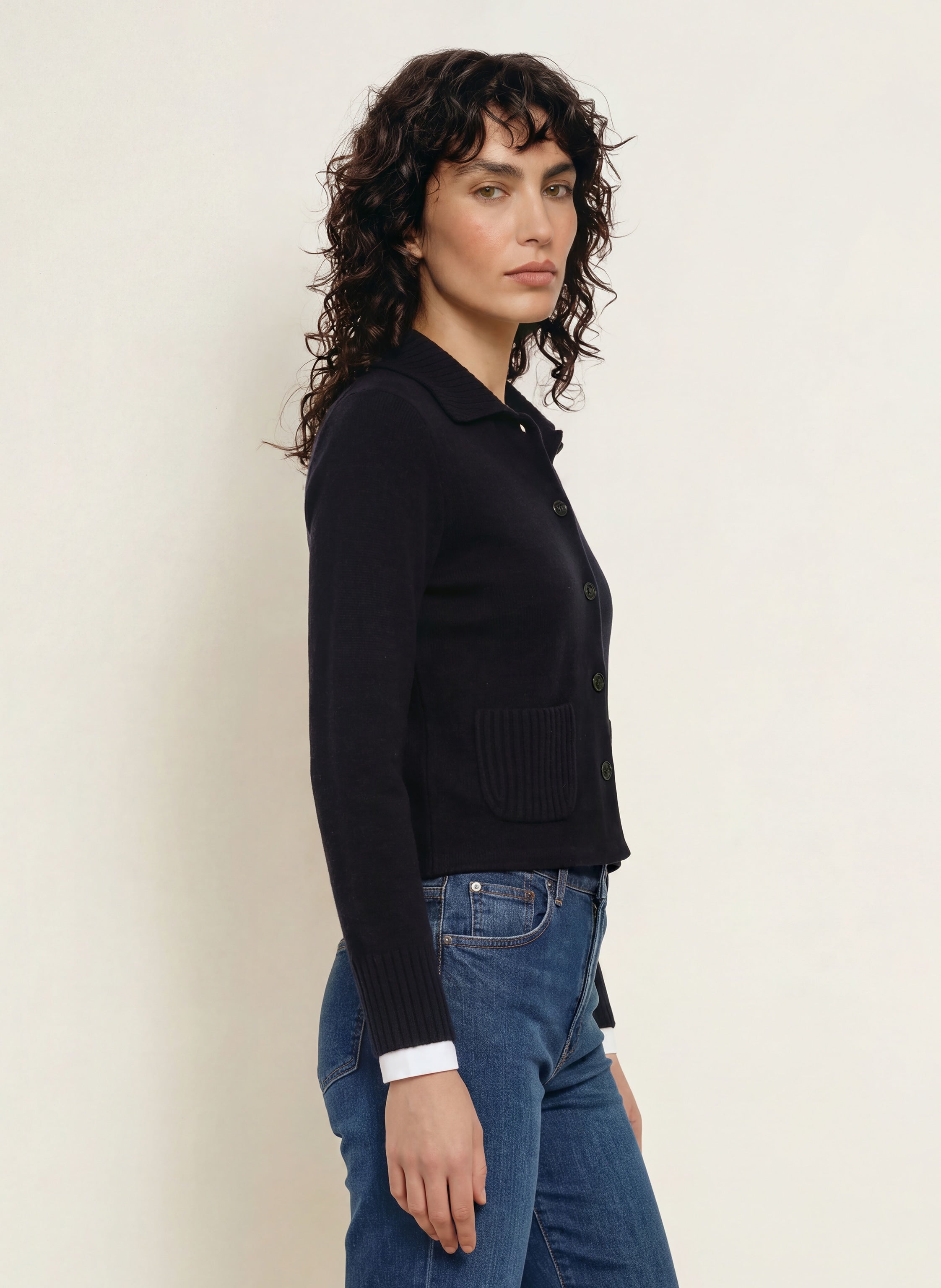 Strickjacke mit Cashmere