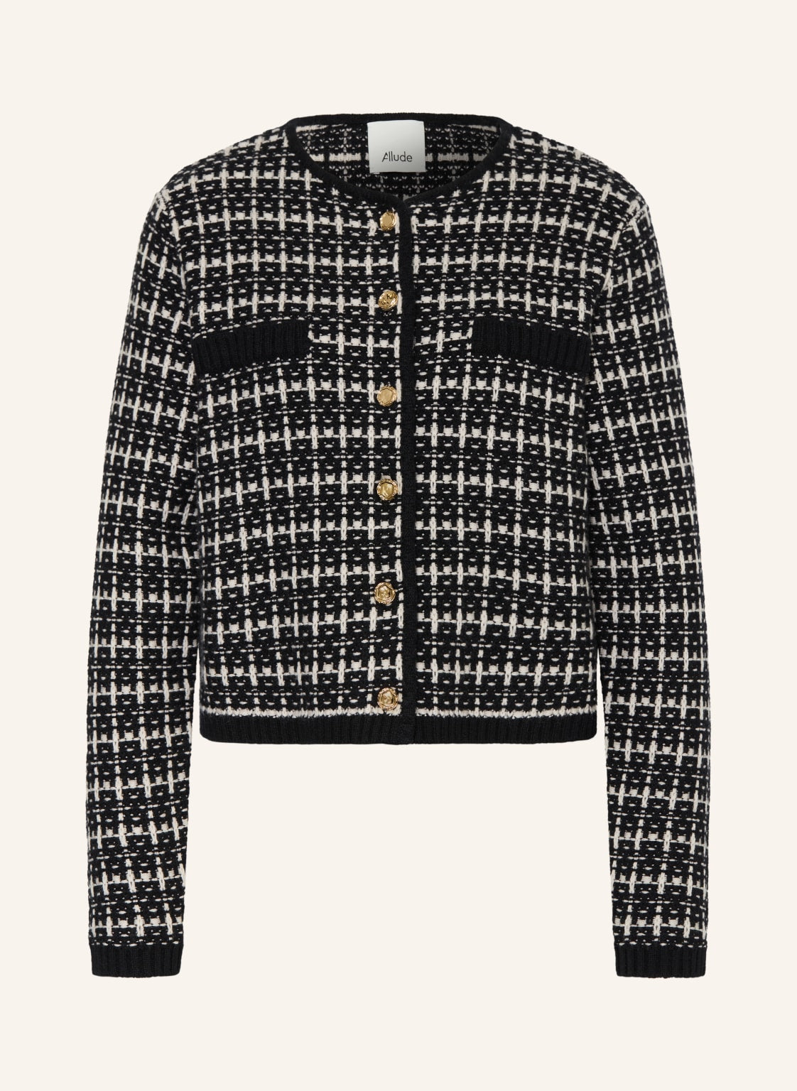 Strickjacke mit Cashmere