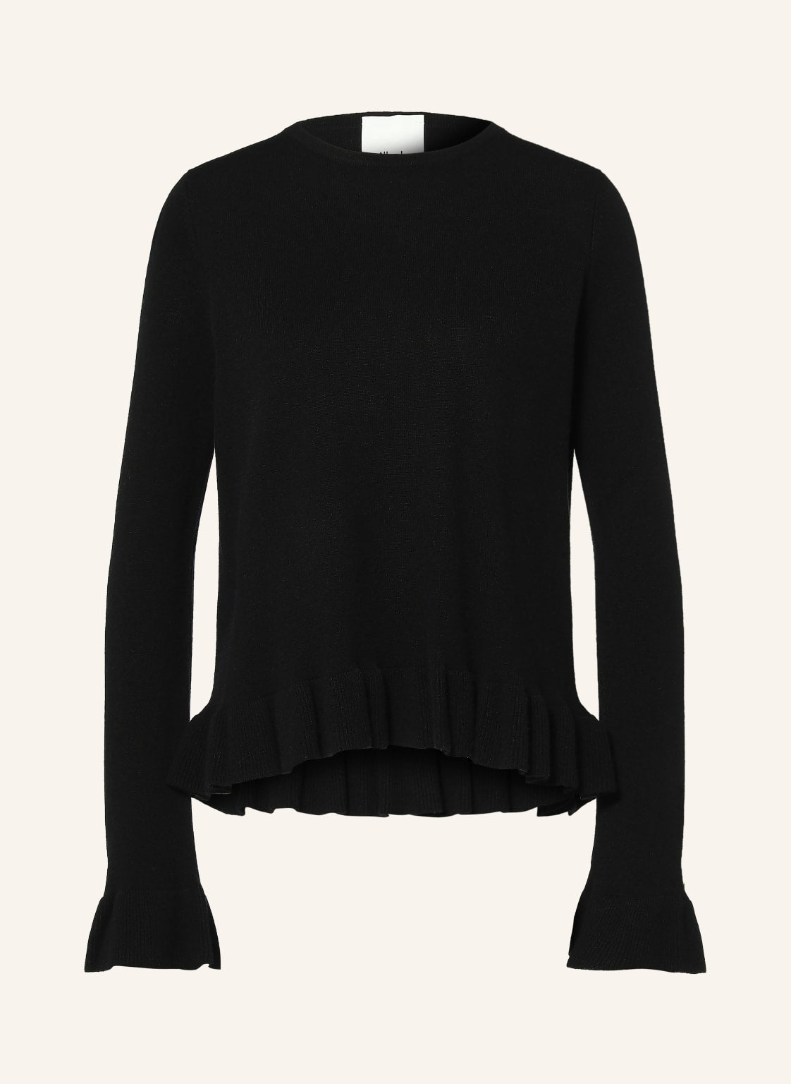 Pullover mit Cashmere und Volants