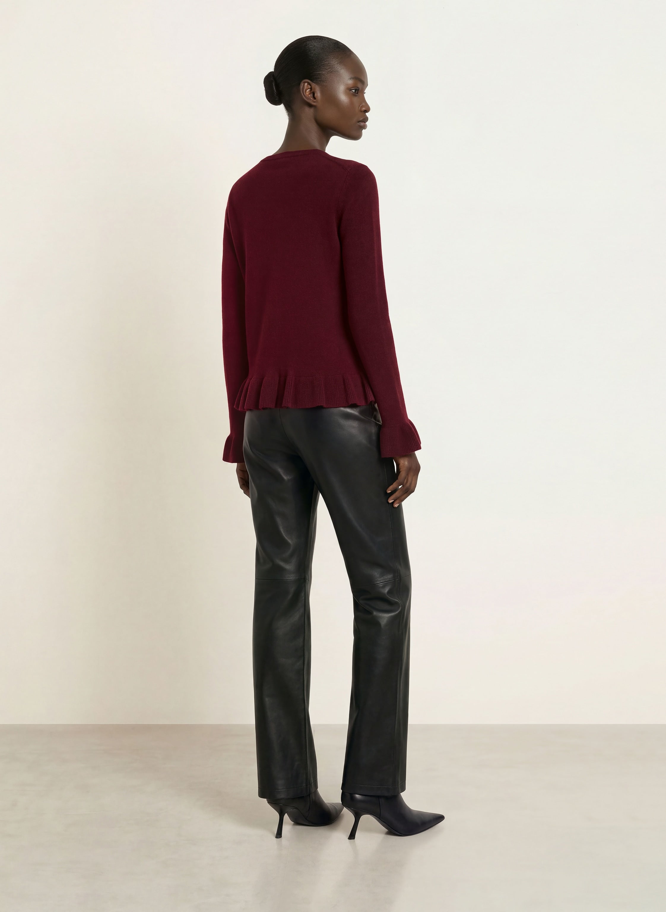 Pullover mit Cashmere und Volants