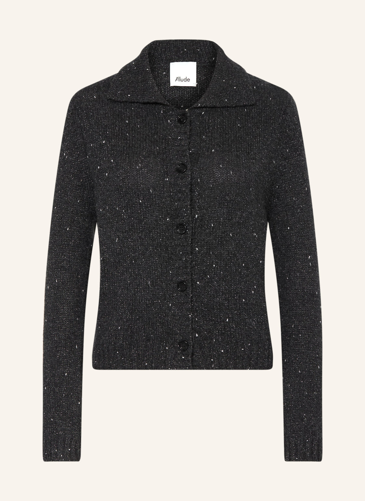 Strickjacke mit Cashmere und Glitzergarn