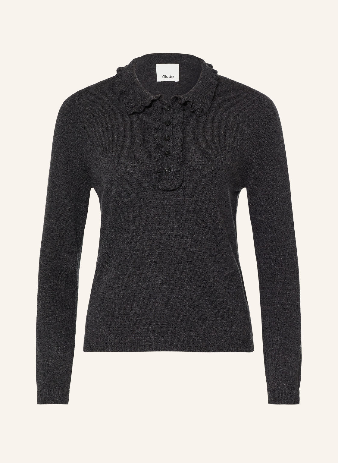 Pullover mit Cashmere und Rüschen