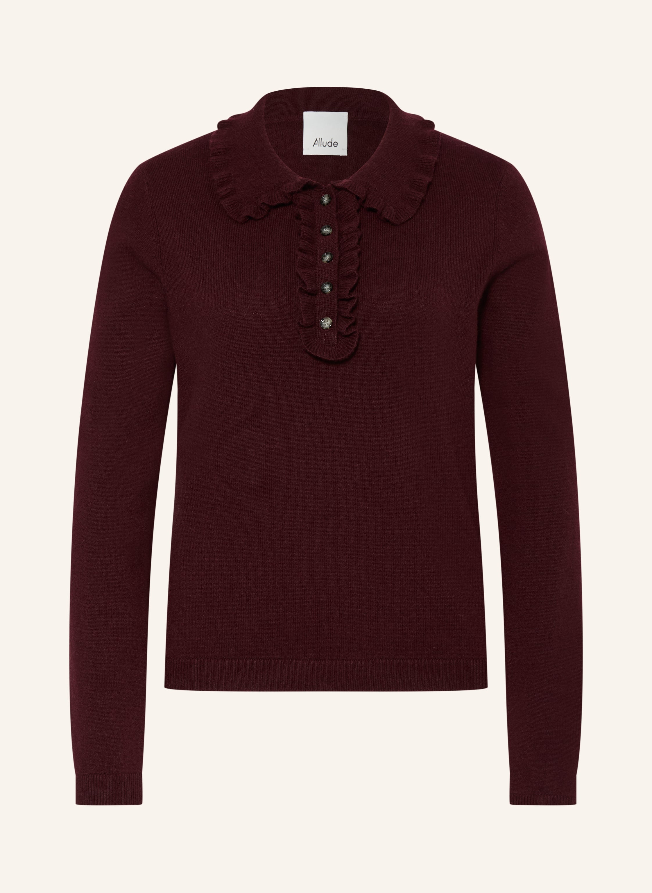 Pullover mit Cashmere und Rüschen