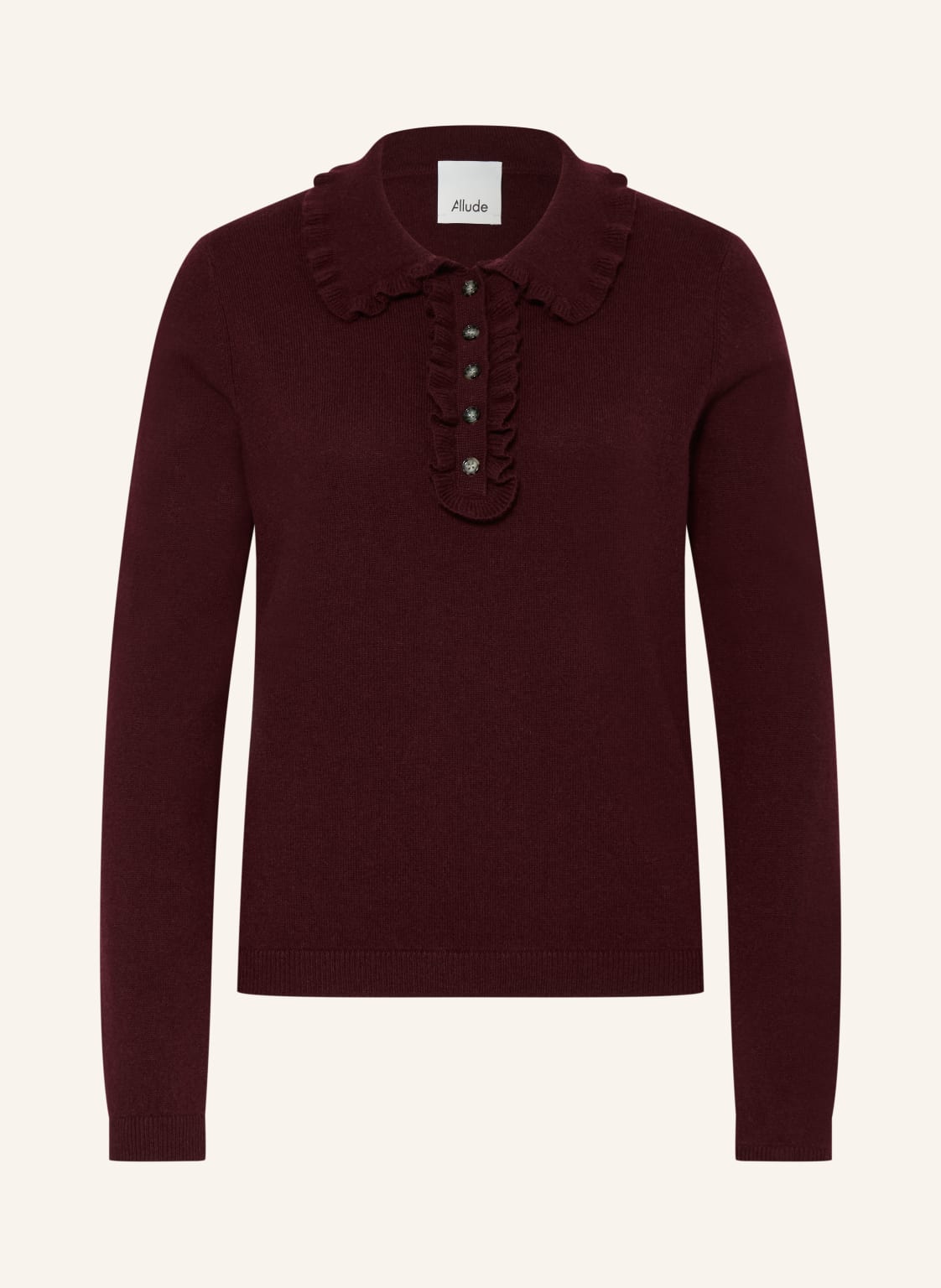 Pullover mit Cashmere und Rüschen