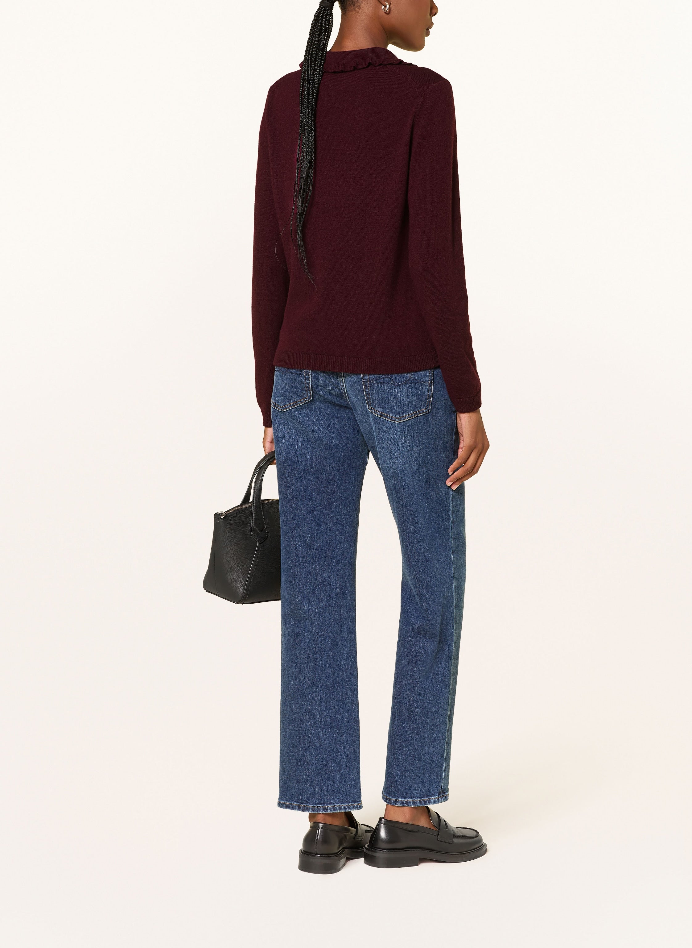 Pullover mit Cashmere und Rüschen