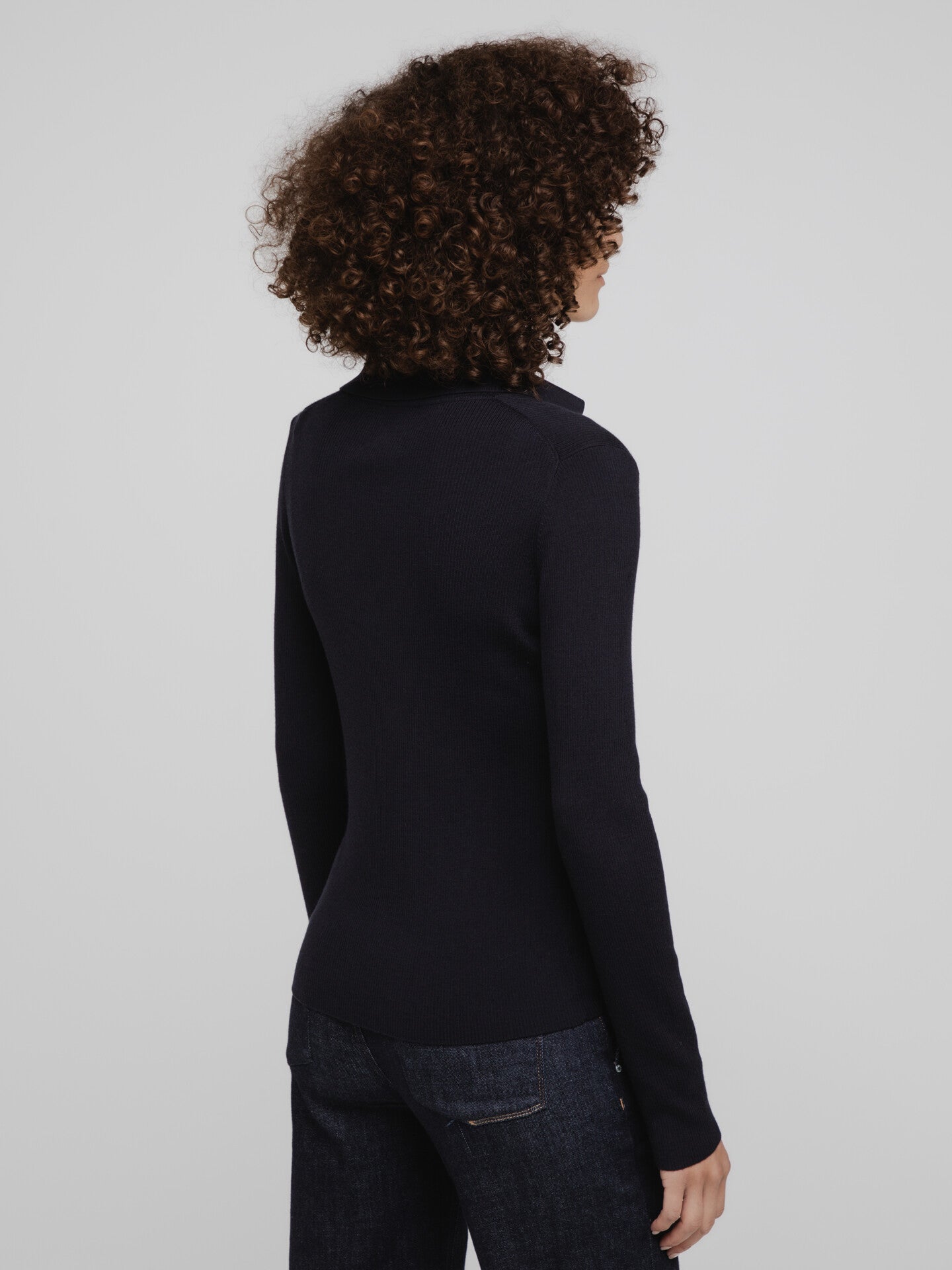 ALLUDE Leichter Pullover aus Schurwolle Damen (414 NAVY)