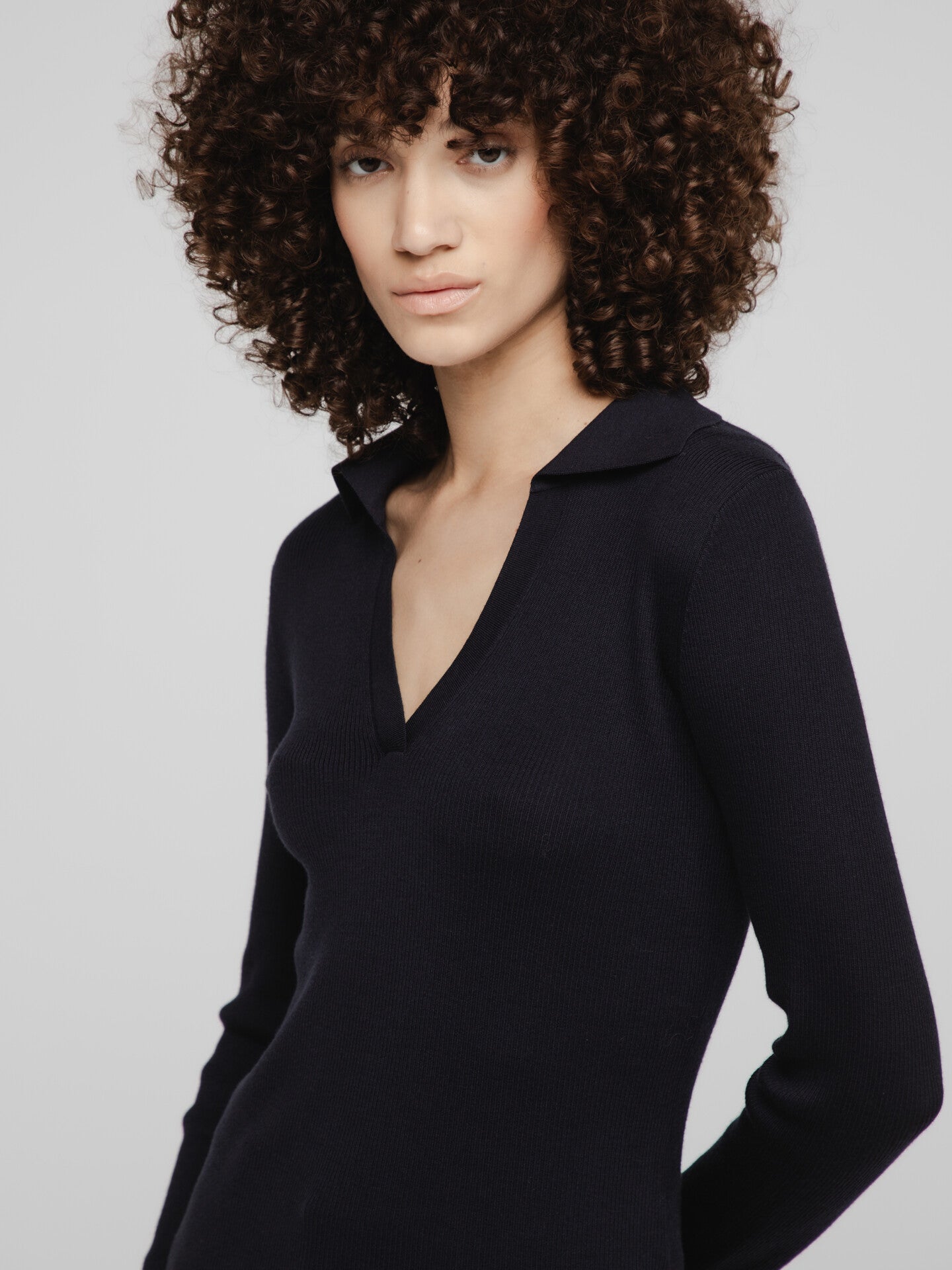 ALLUDE Leichter Pullover aus Schurwolle Damen (414 NAVY)