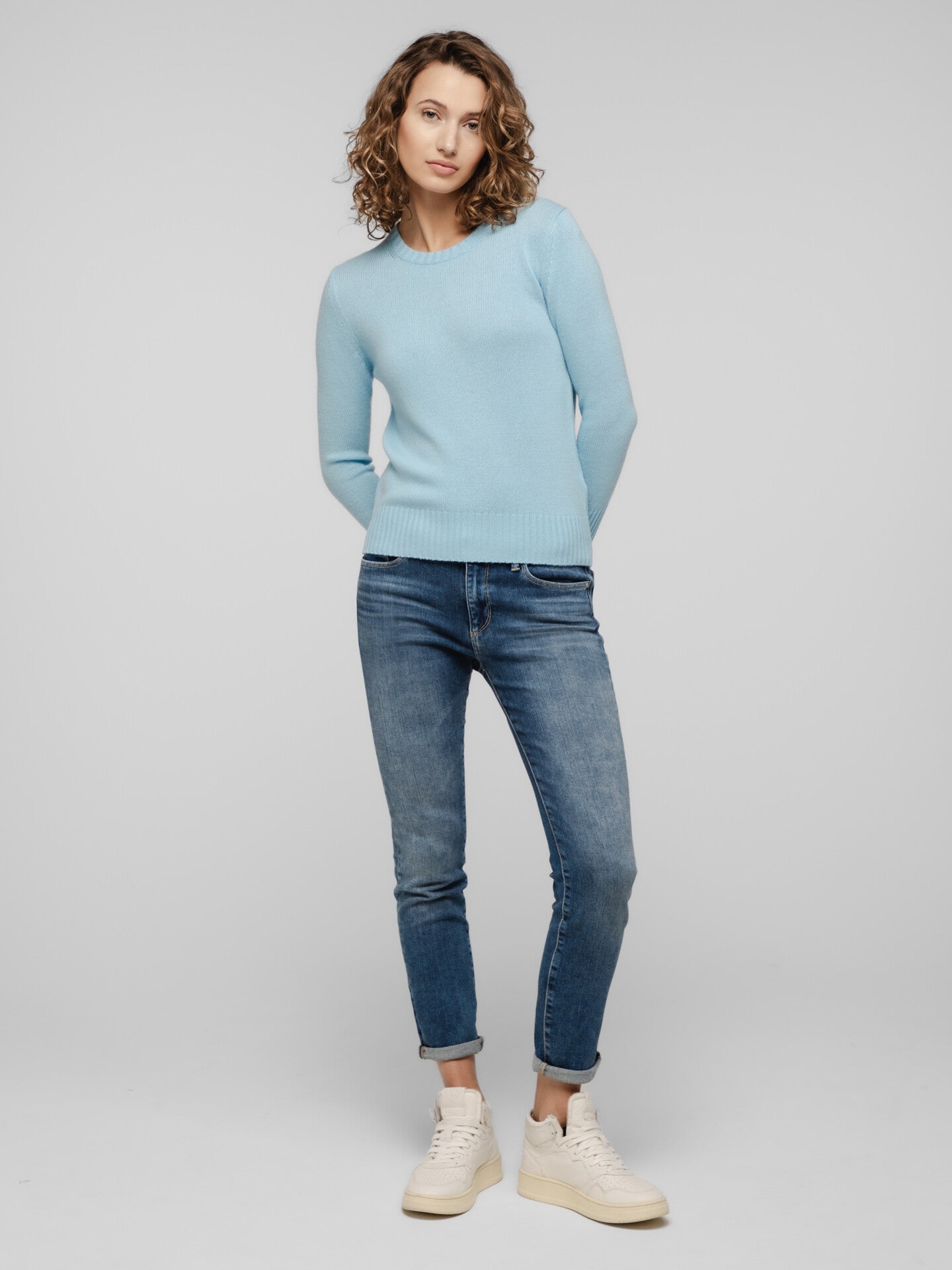 ALLUDE Pullover aus Cashmere Damen (12 HBLAU)