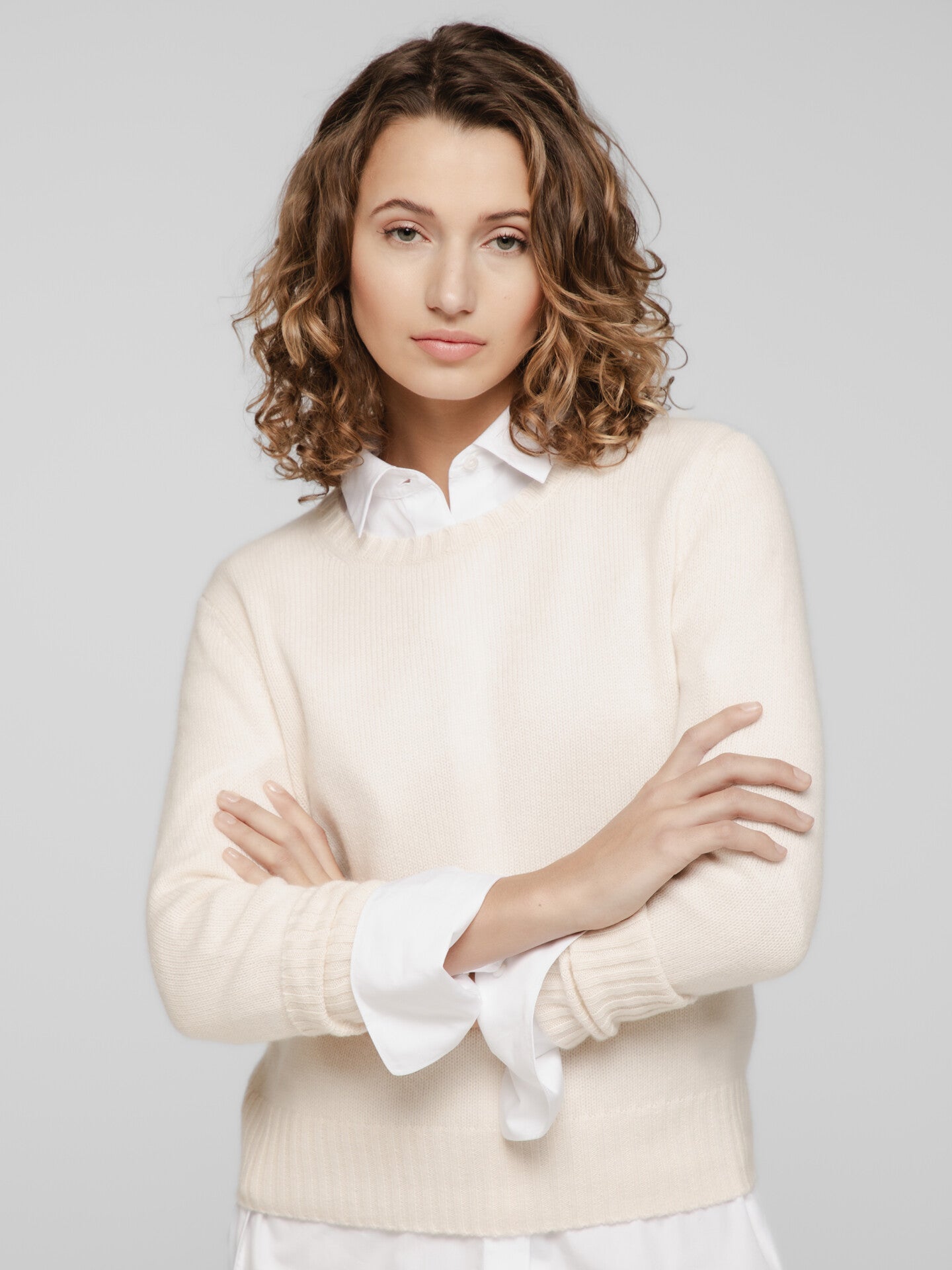 ALLUDE Pullover aus Cashmere Damen (41 CREME)