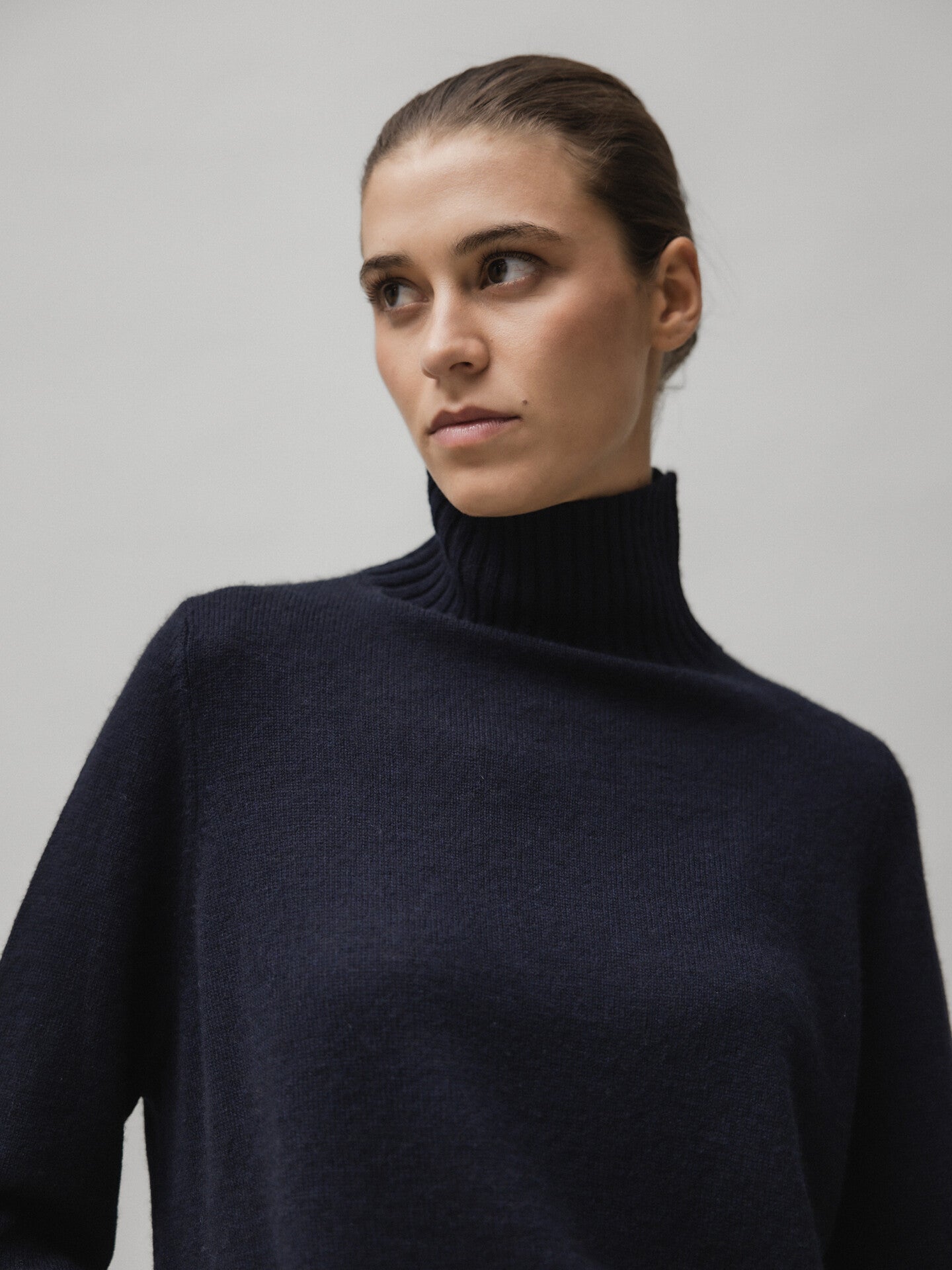 ALLUDE Turtleneck Pullover aus Cashmere Damen (14 NAVY)