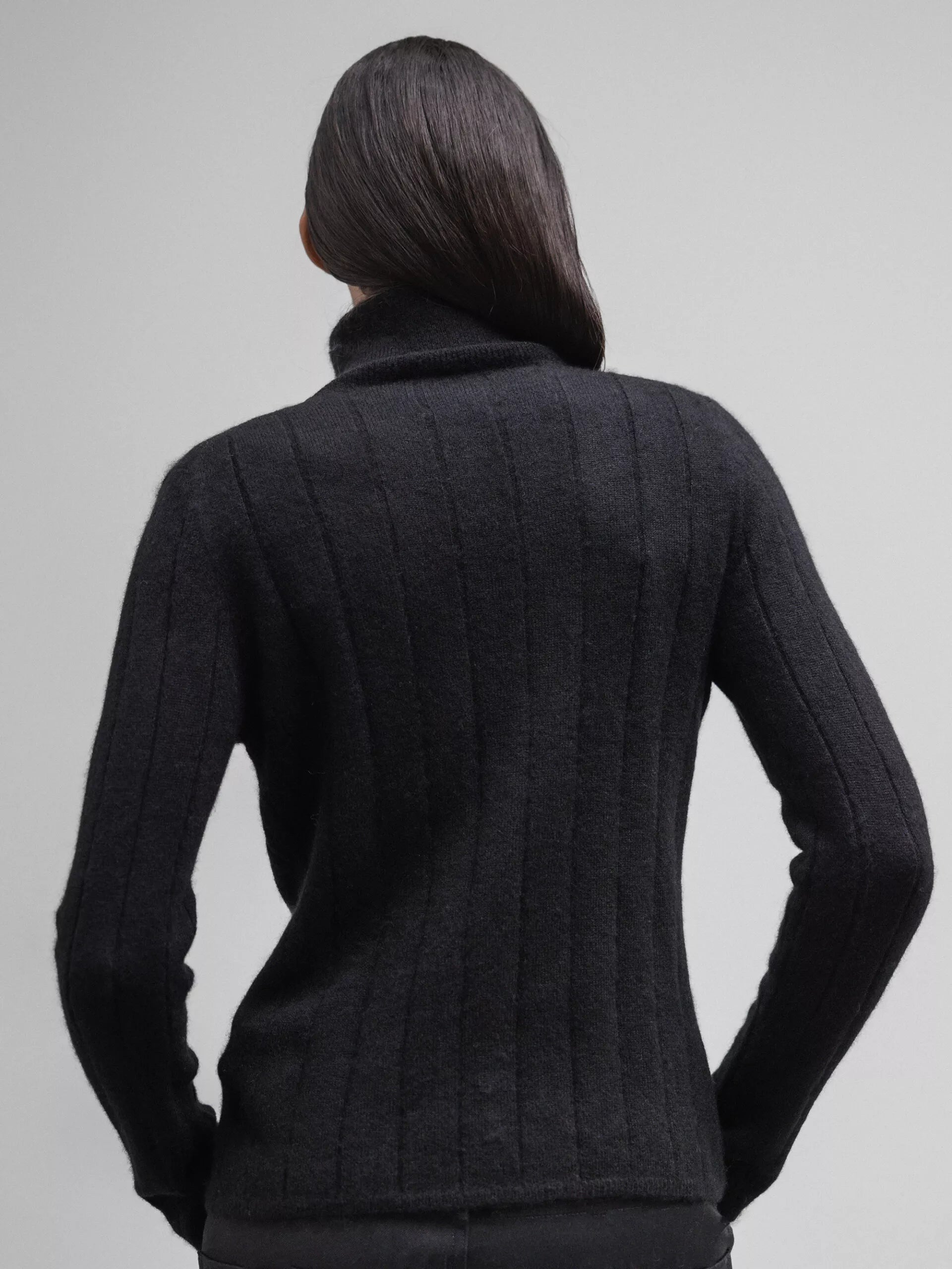 ALLUDE Rollkragenpullover aus Cashmere Damen (90 SCHWARZ)