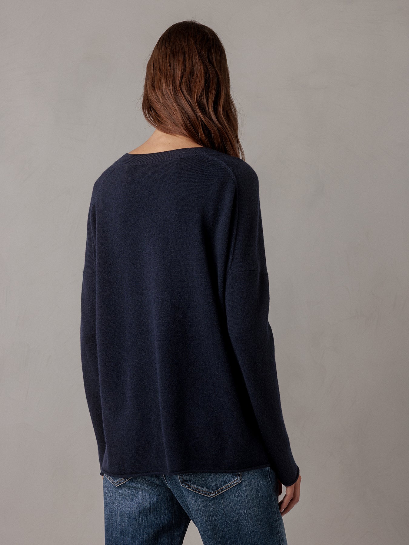 ALLUDE Pullover aus Cashmere Damen (14 NAVY)