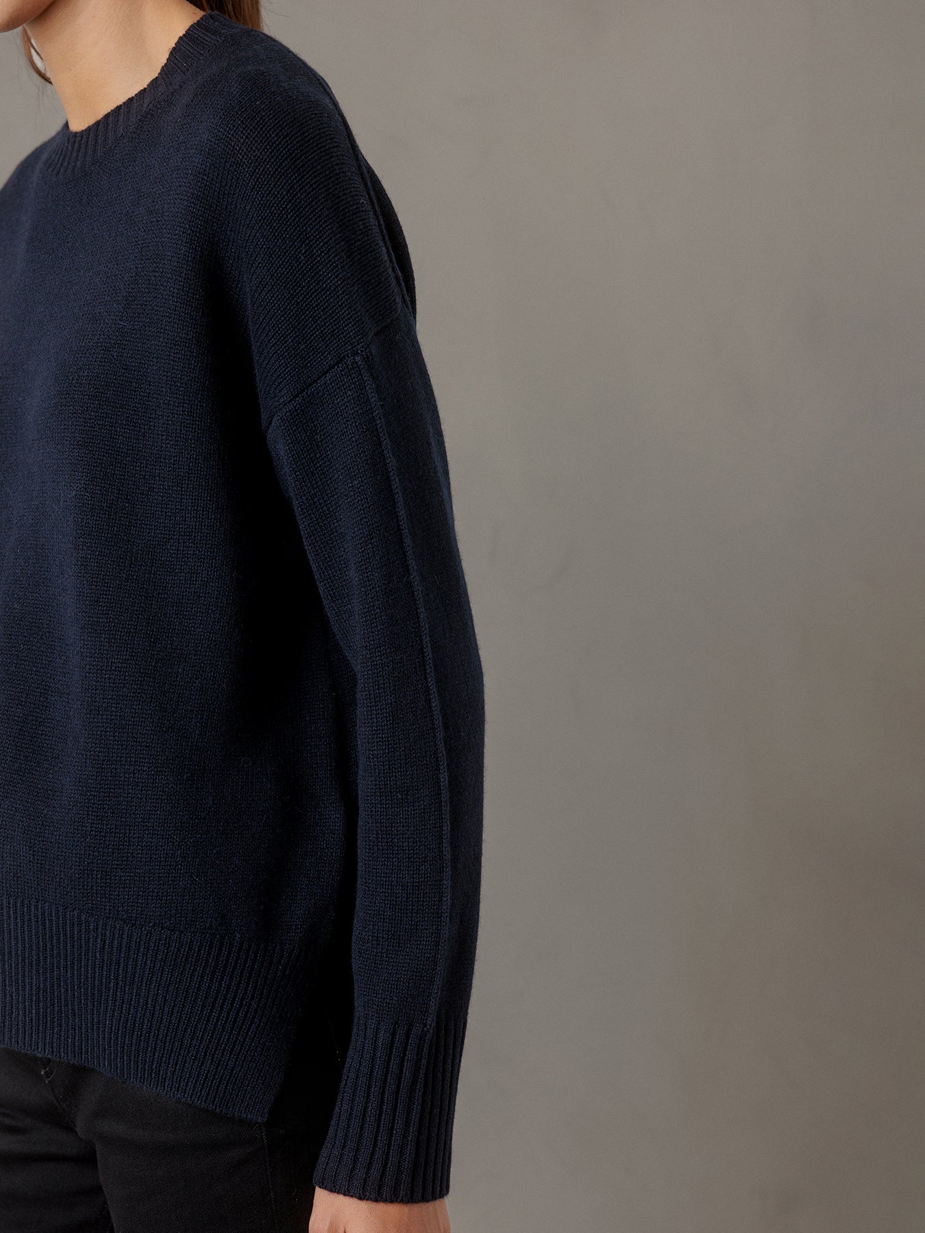 ALLUDE Pullover aus Cashmere Damen (14 NAVY)