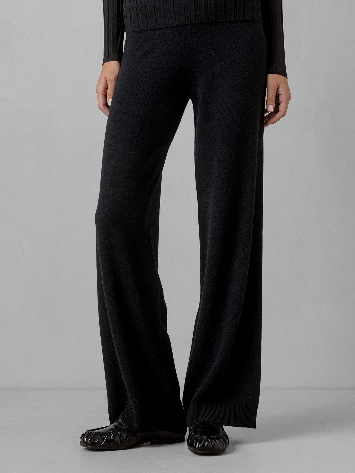 ALLUDE Strickhose aus Schurwolle Damen (90 SCHWARZ)