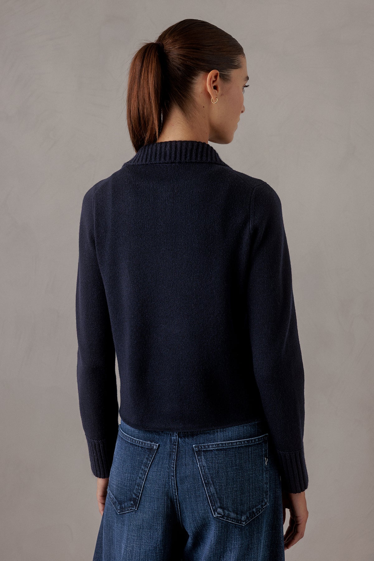 ALLUDE Strickblazer aus Schurwolle Damen (14 NAVY)