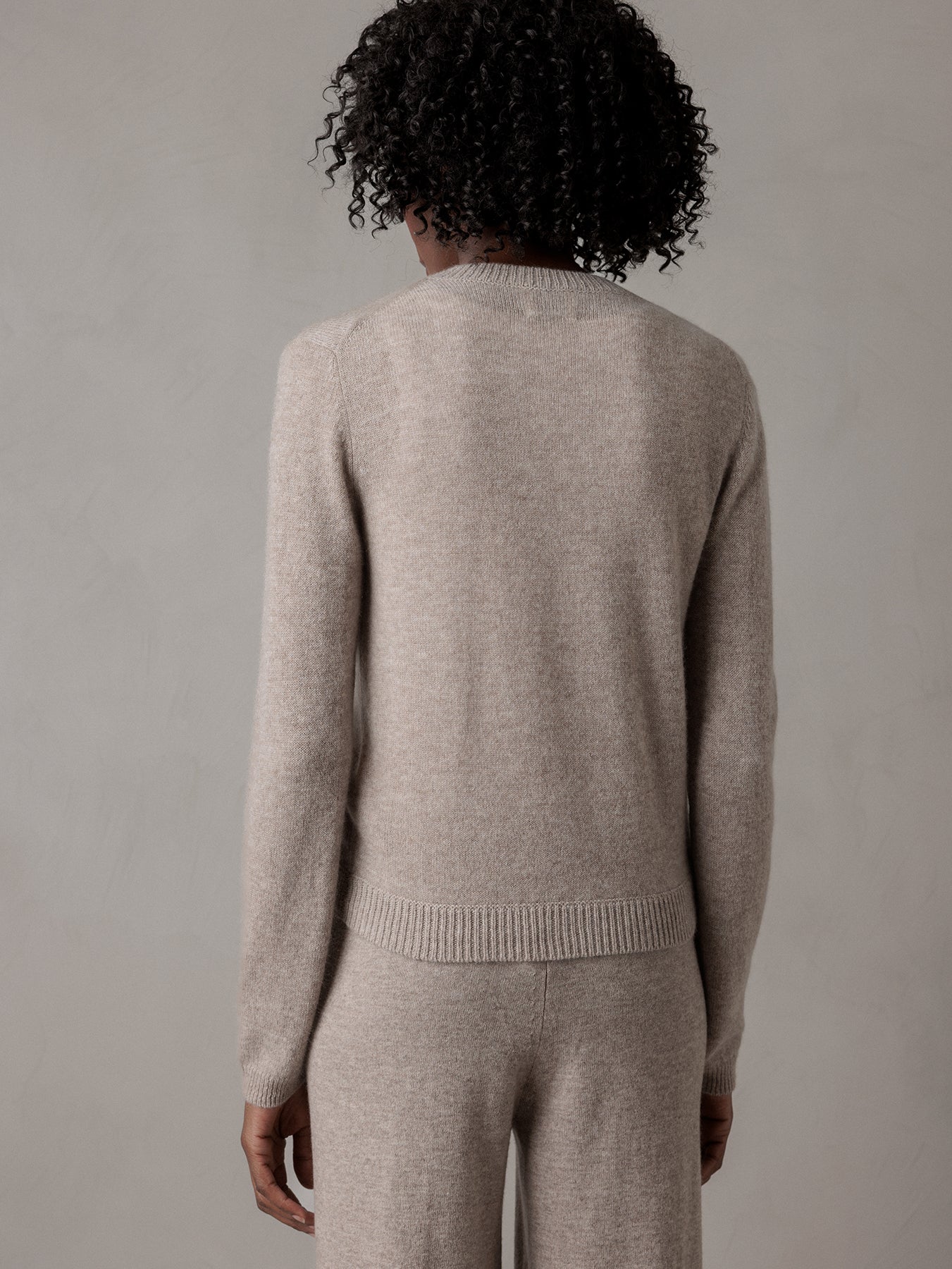 ALLUDE Strickjacke aus Cashmere Damen (46 TAUPE MEL)