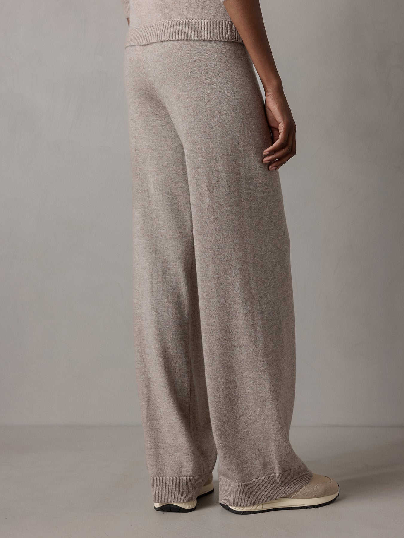ALLUDE Strickhose aus Schurwolle Damen (46 TAUPE MEL)