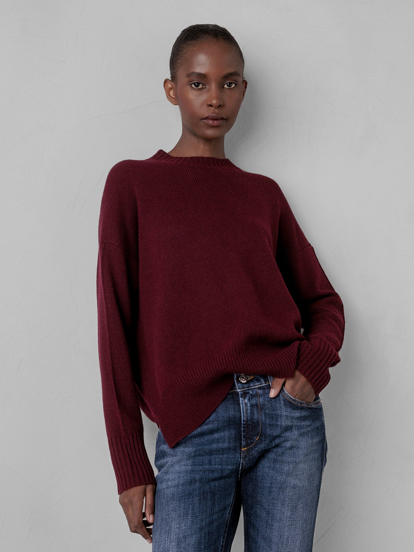 ALLUDE Pullover aus Cashmere Damen (68 WINE)