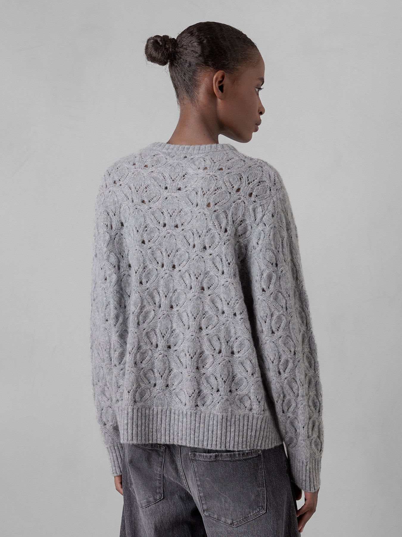 ALLUDE Pullover aus Cashmere Damen (81 SILBER MEL)