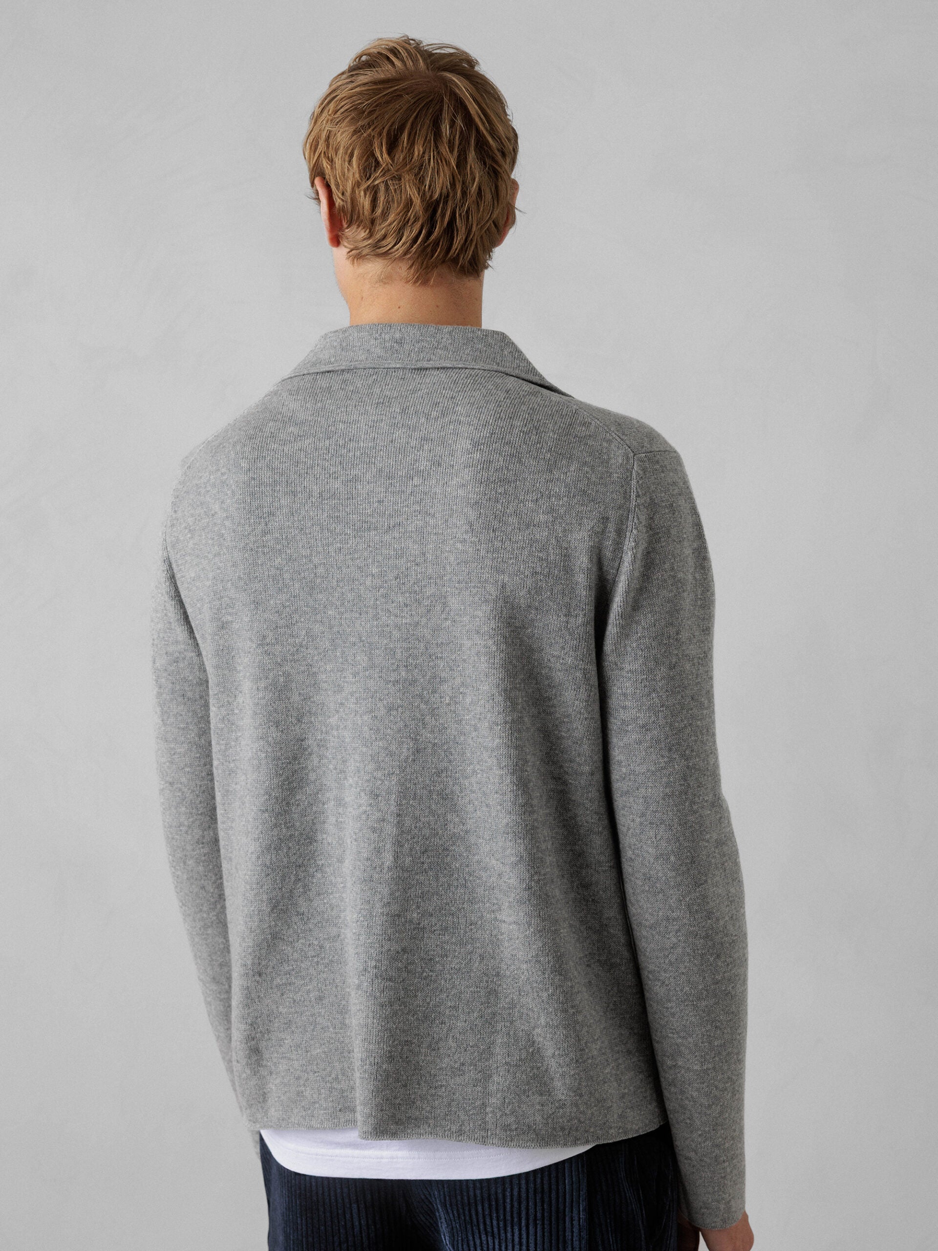 ALLUDE Strickblazer aus Schurwolle Herren (83 GREY MEL)