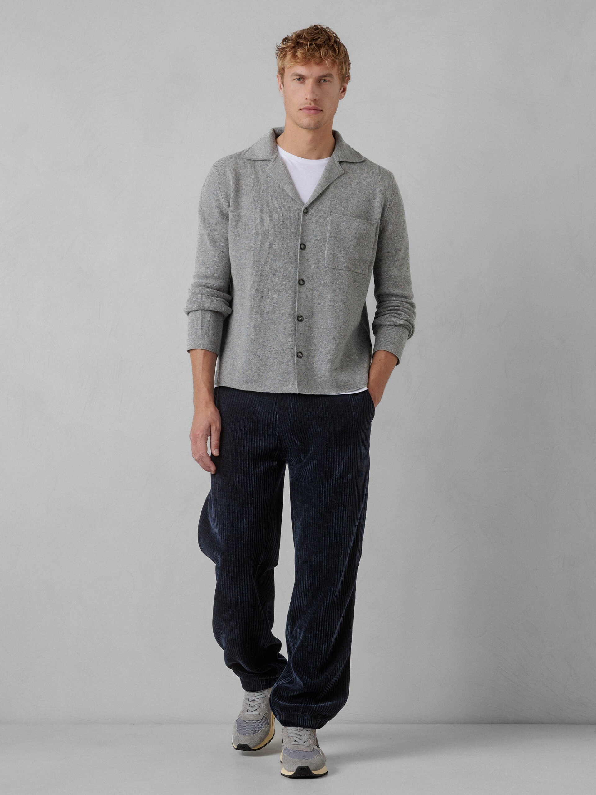 ALLUDE Strickblazer aus Schurwolle Herren (83 GREY MEL)