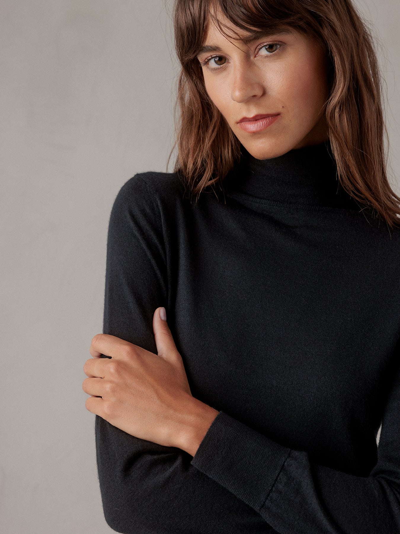 ALLUDE Rollkragenpullover aus Cashmere Damen (90 SCHWARZ)