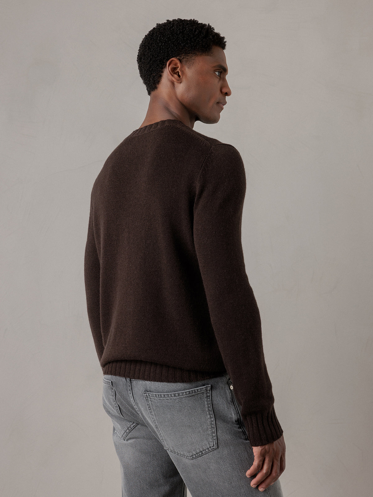 ALLUDE Pullover aus Schurwolle Herren (49 DK BRAUN)