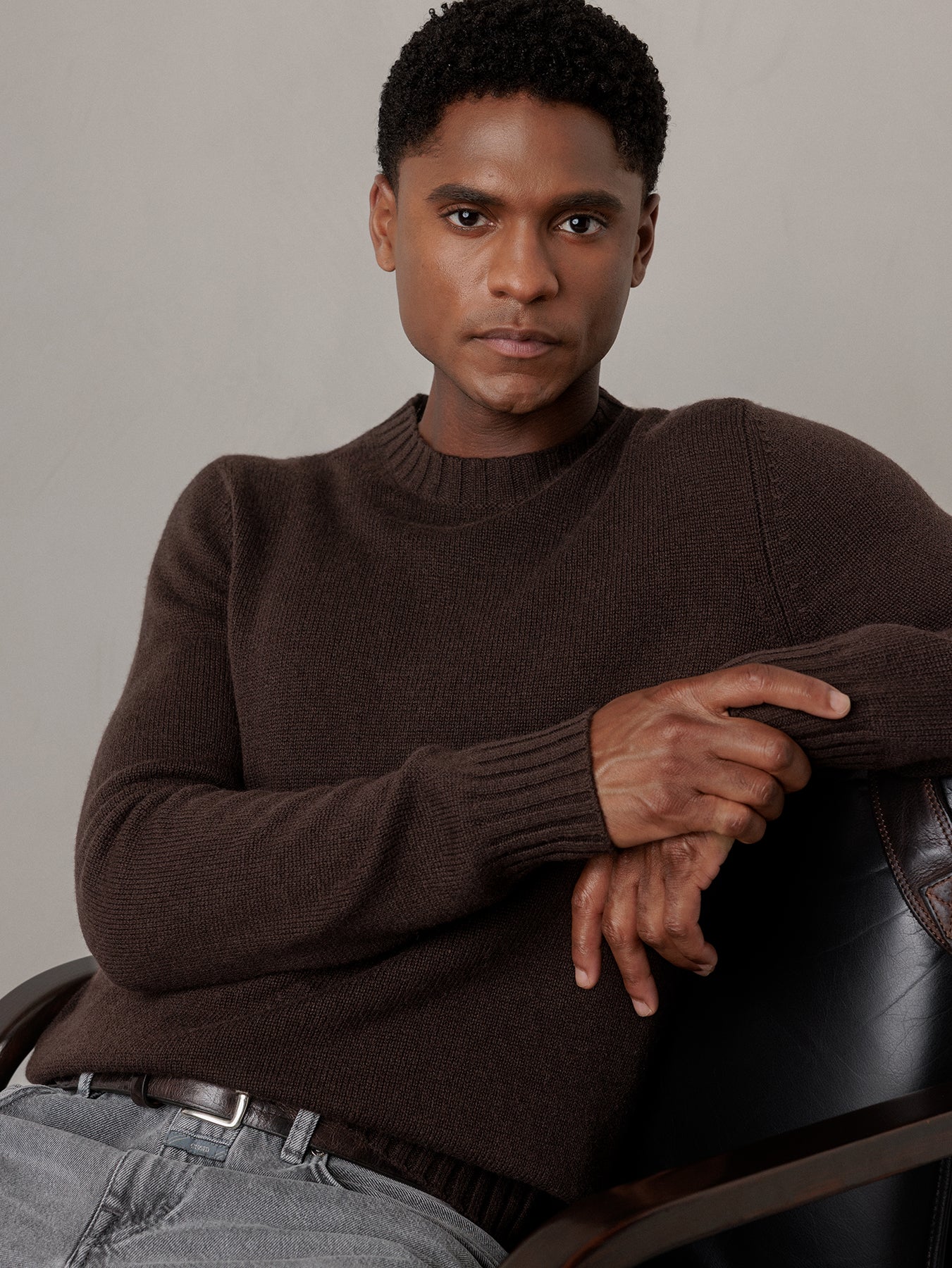 ALLUDE Pullover aus Schurwolle Herren (49 DK BRAUN)