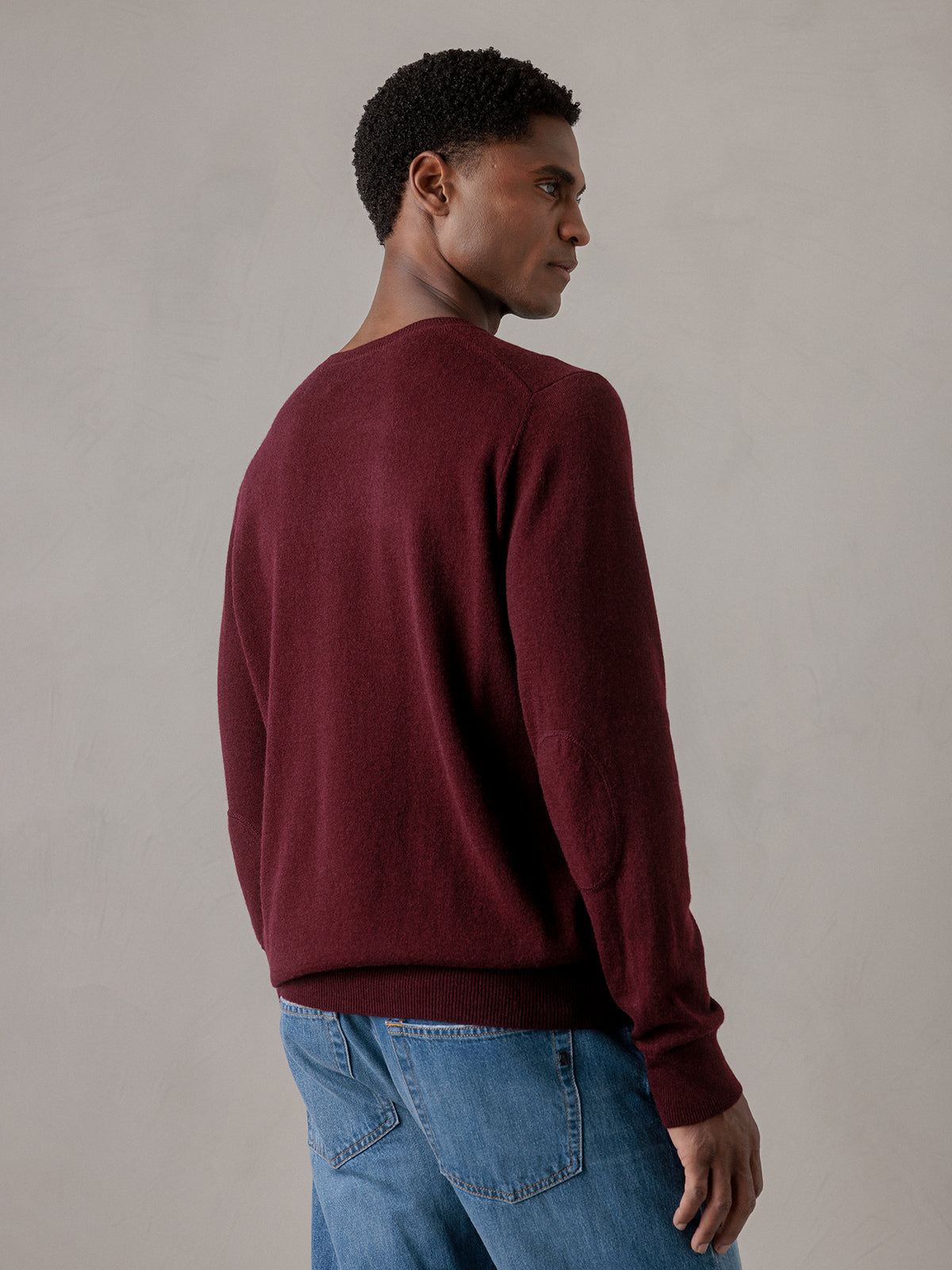 ALLUDE Feinstrickpullover aus Schurwolle Herren (68 WINE)