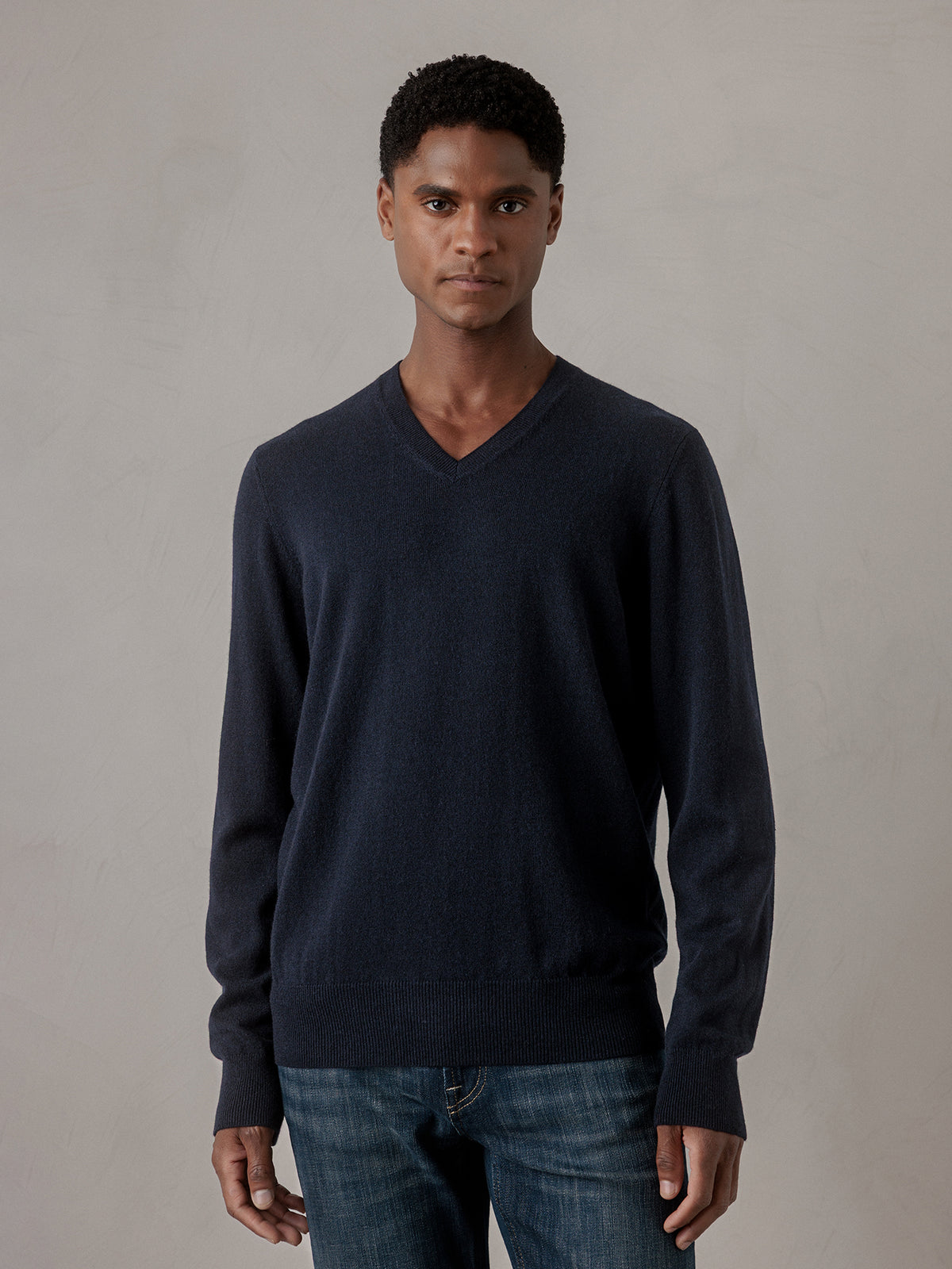 ALLUDE Feinstrickpullover aus Schurwolle Herren (14 NAVY)