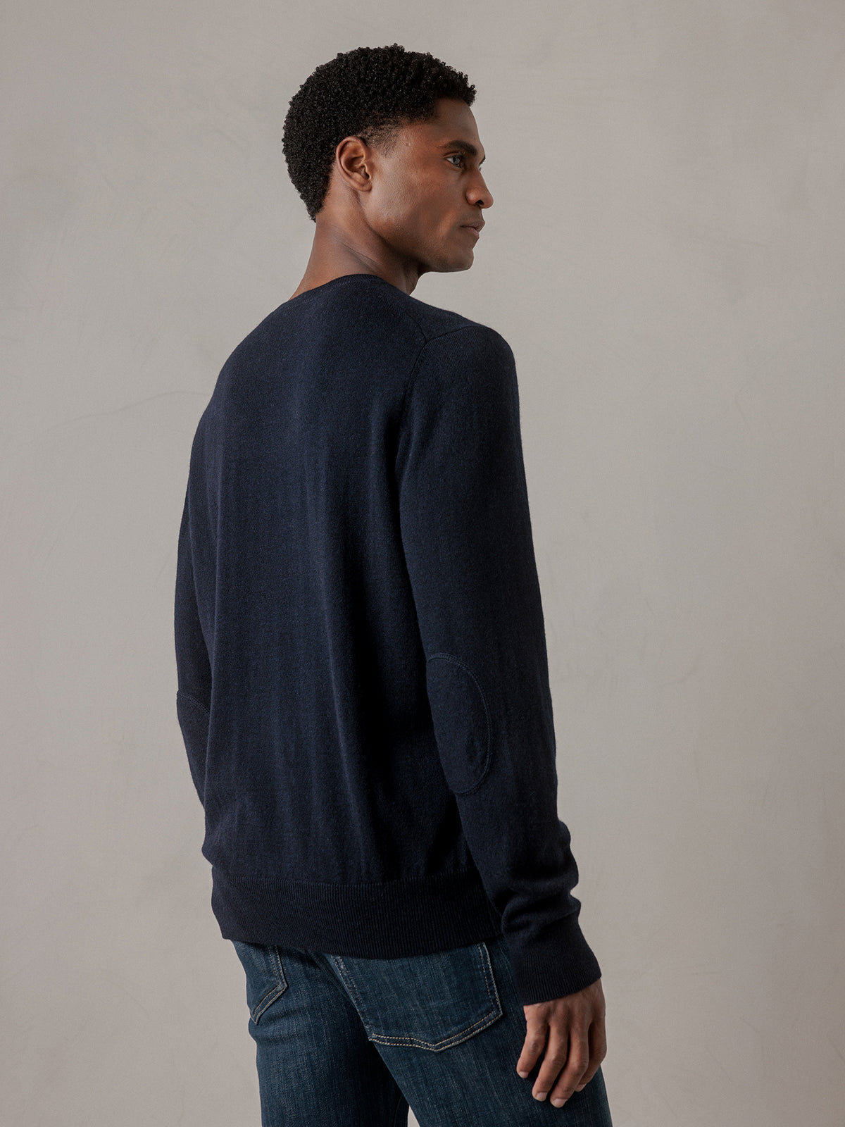 ALLUDE Feinstrickpullover aus Schurwolle Herren (14 NAVY)