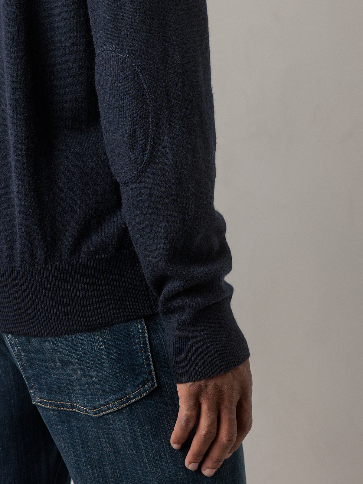 ALLUDE Feinstrickpullover aus Schurwolle Herren (14 NAVY)