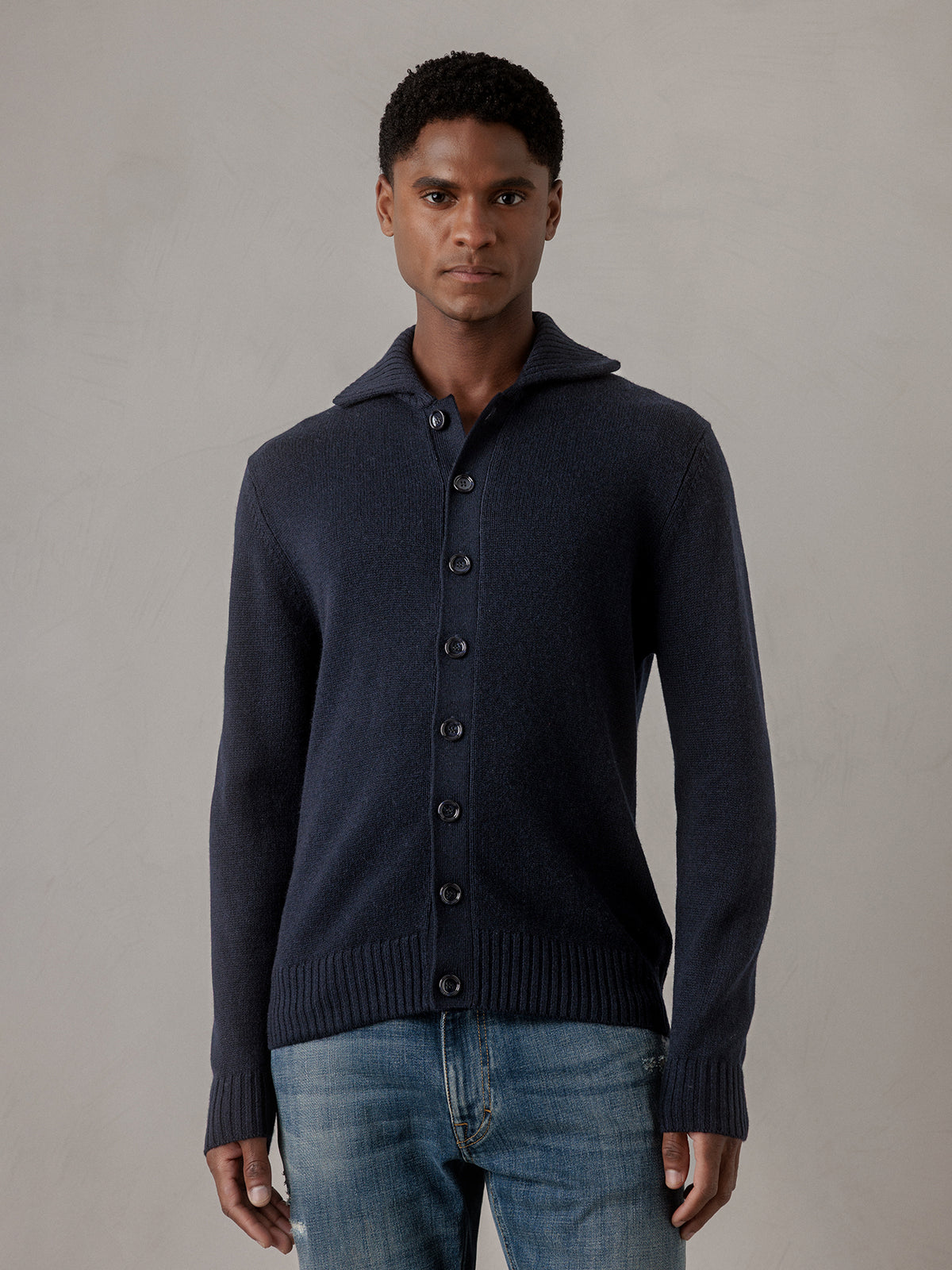 ALLUDE Strickjacke aus Schurwolle Herren (14 NAVY)