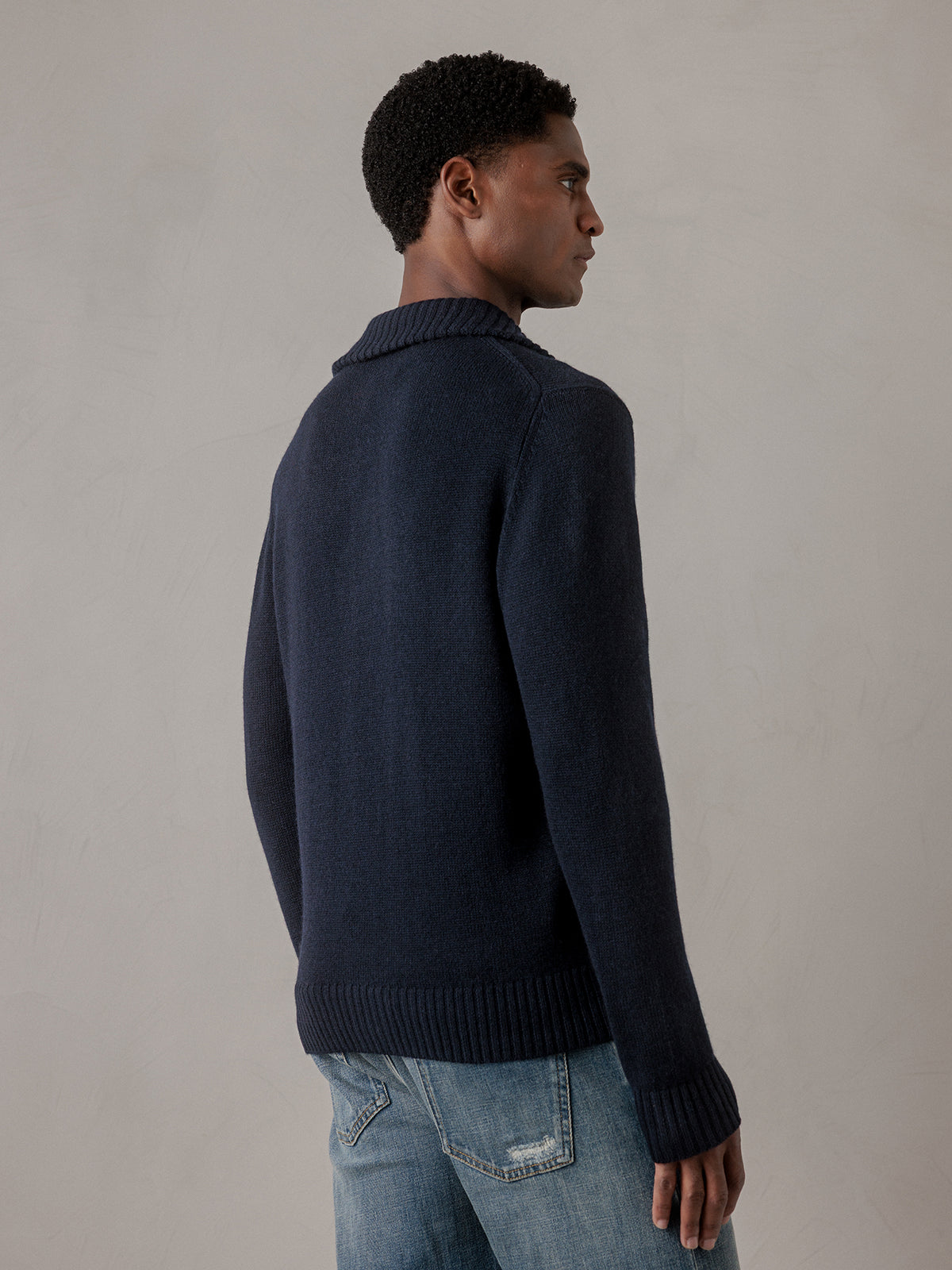ALLUDE Strickjacke aus Schurwolle Herren (14 NAVY)