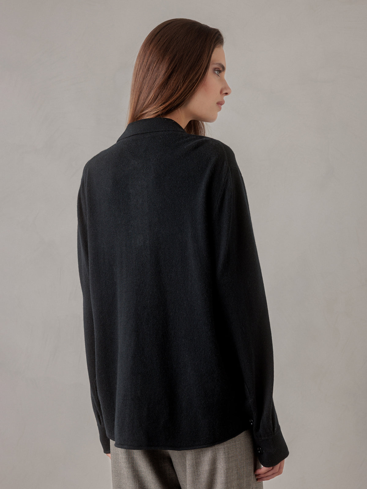 ALLUDE Hemd aus Schurwolle Damen (90 SCHWARZ)