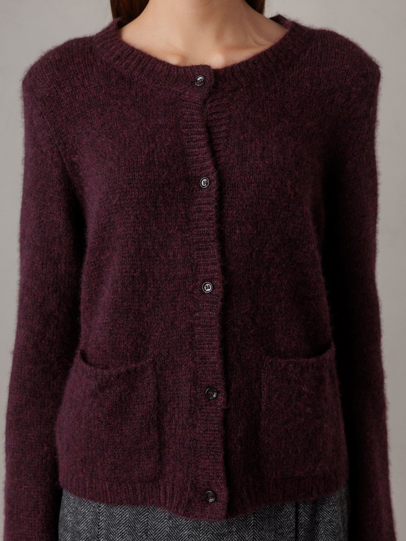 ALLUDE Strickjacke aus Cashmere Damen (68 WINE)